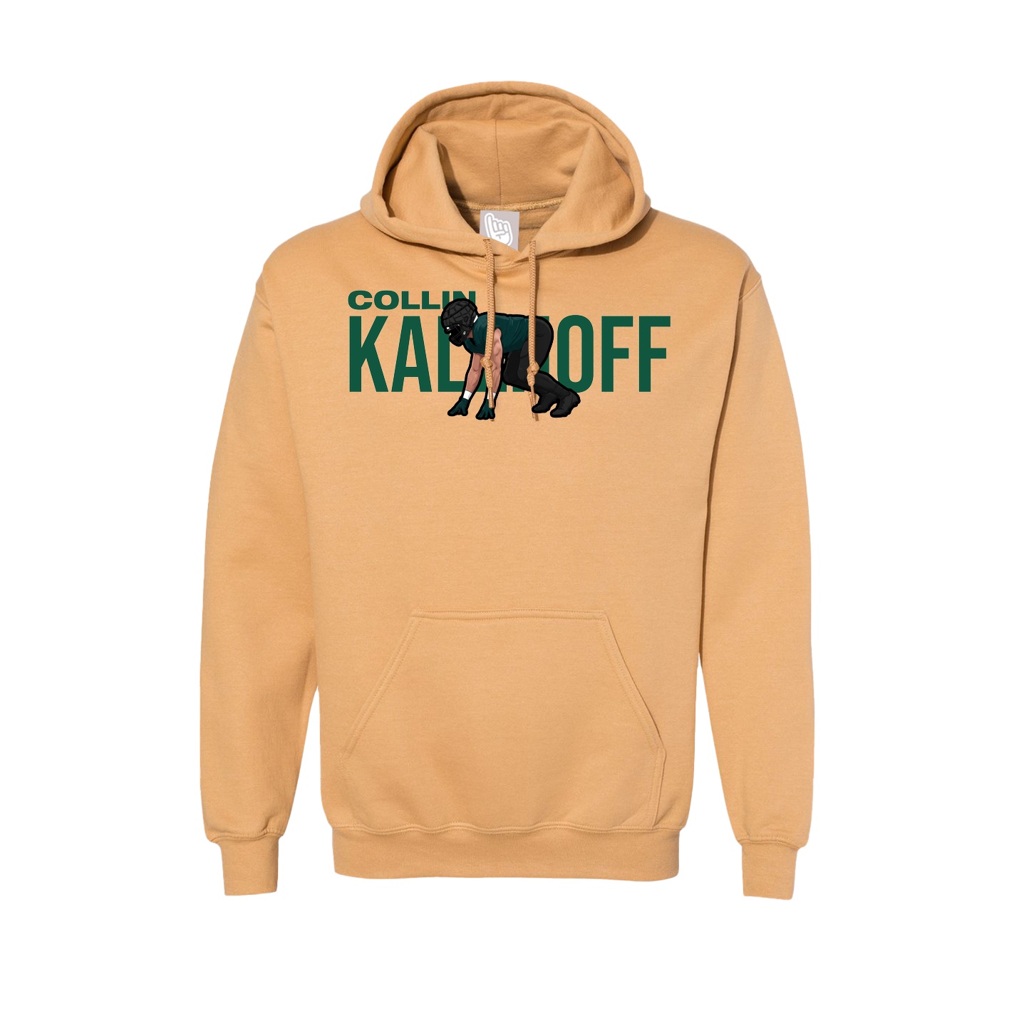 Hoodie — Player Name in Vegas Gold