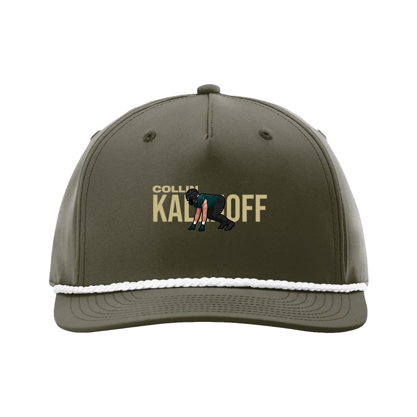 Five-Panel Classic Rope Cap — Player Name in Green