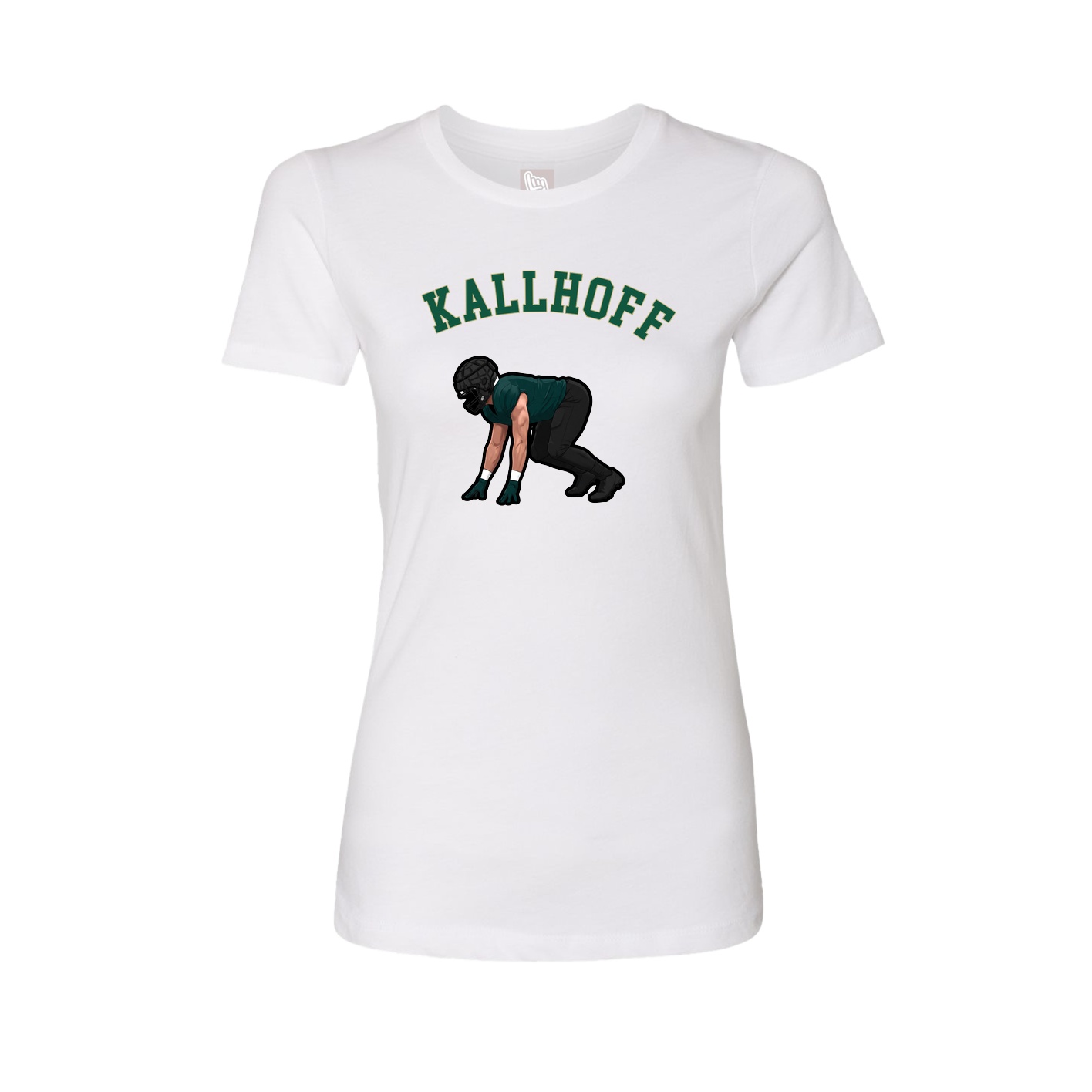 Fitted Women's Tee — Shirsey Arch in White