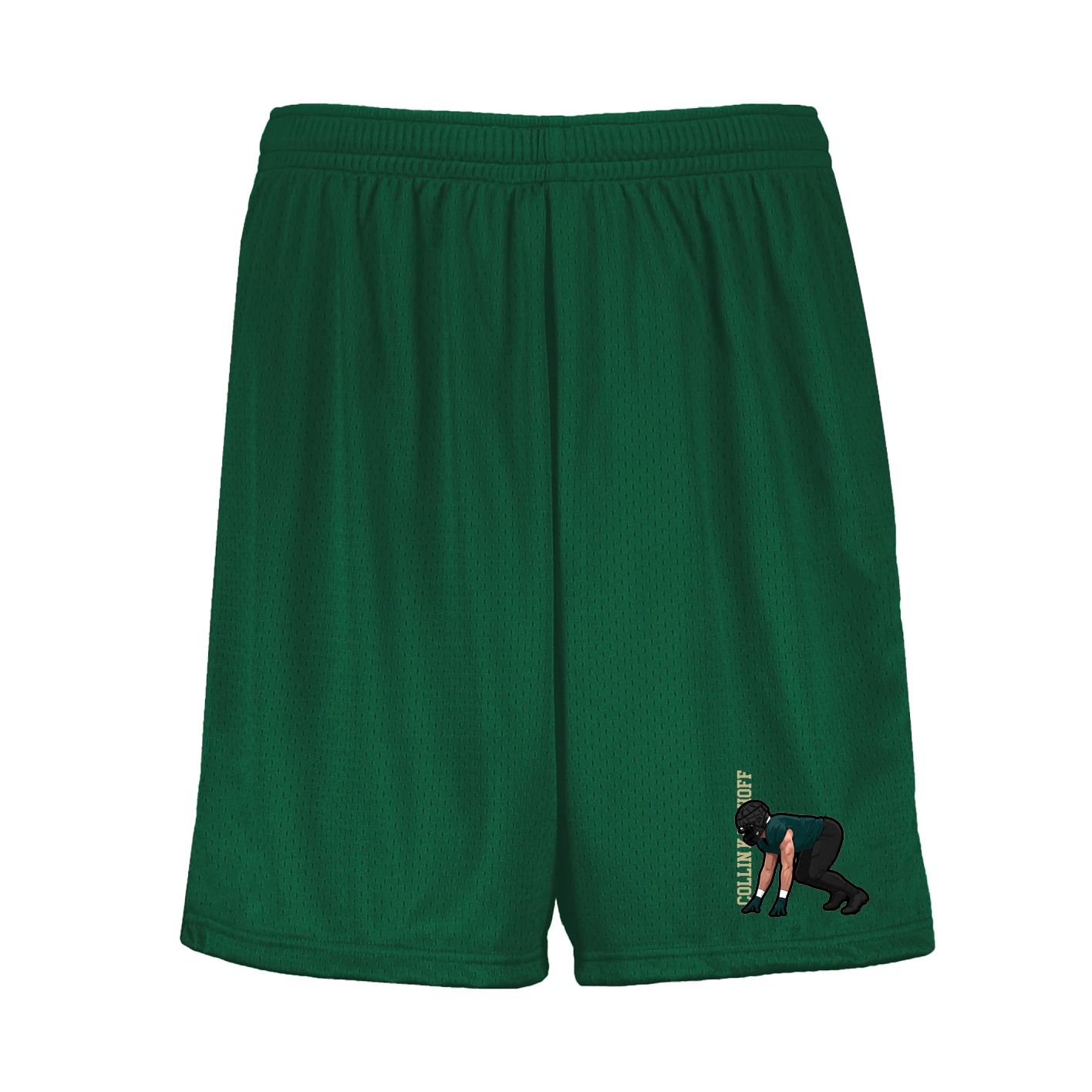 Shorts — Name Vertical in Green