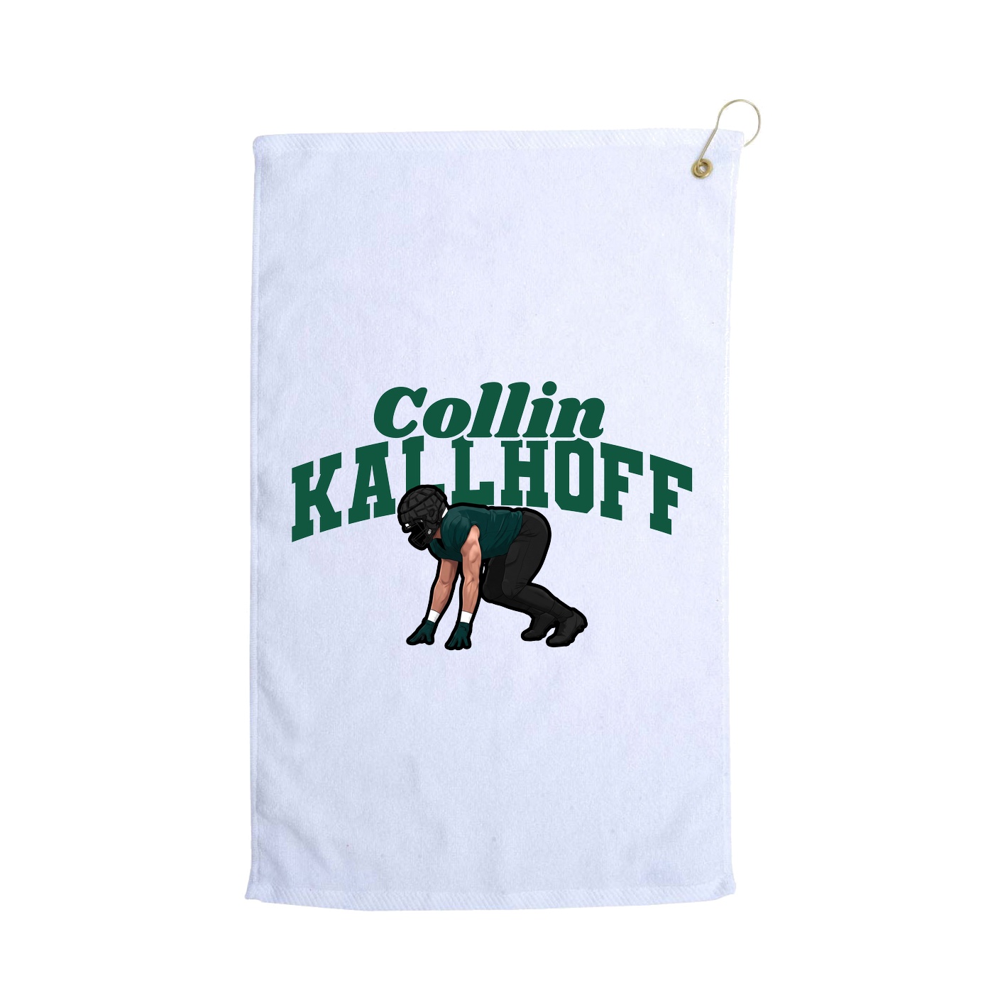 Golf Towel — Signature Arch in White