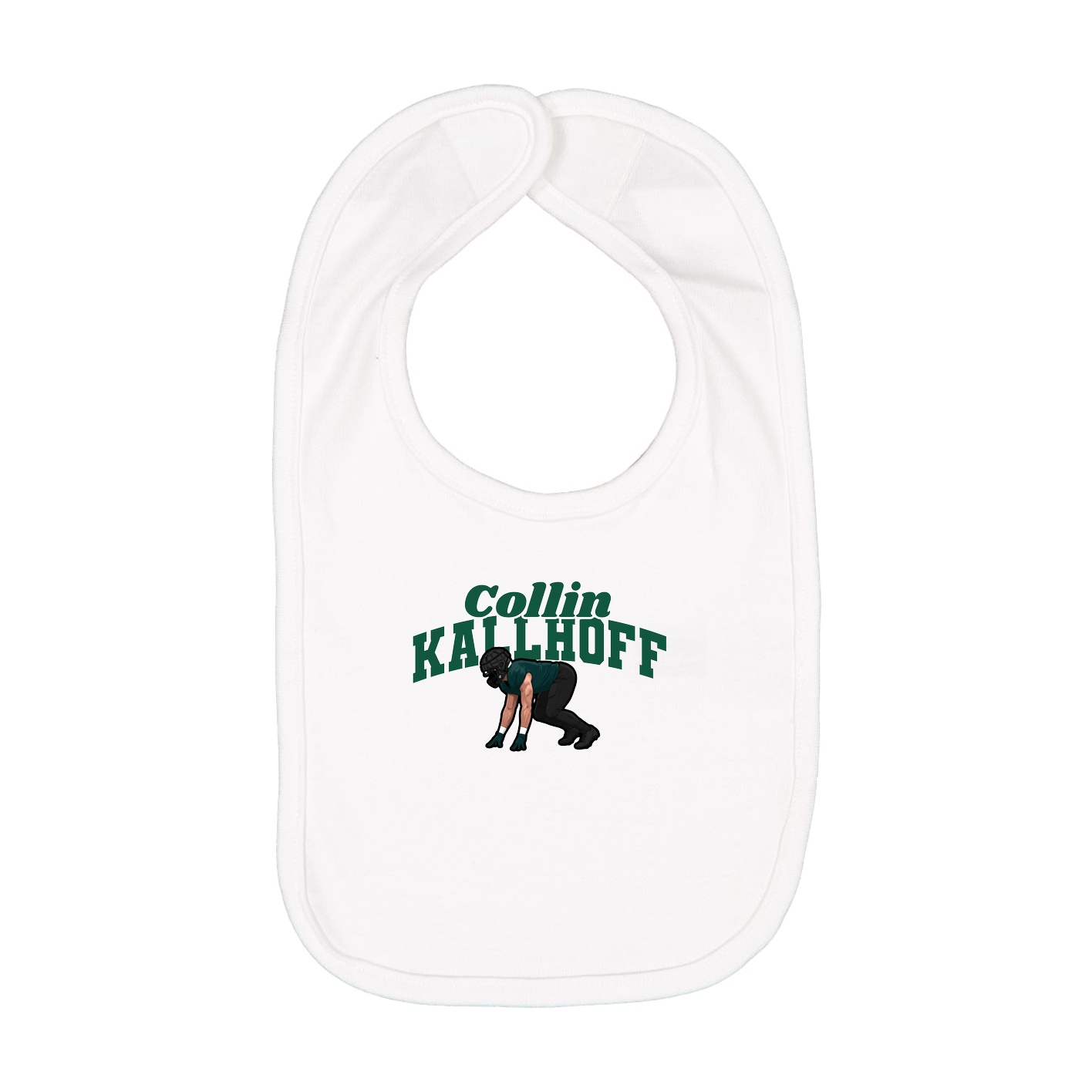 Infant Bib — Signature Arch in White