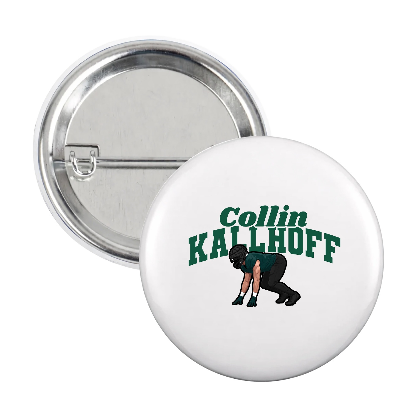 Game Day Button — Signature Arch in White