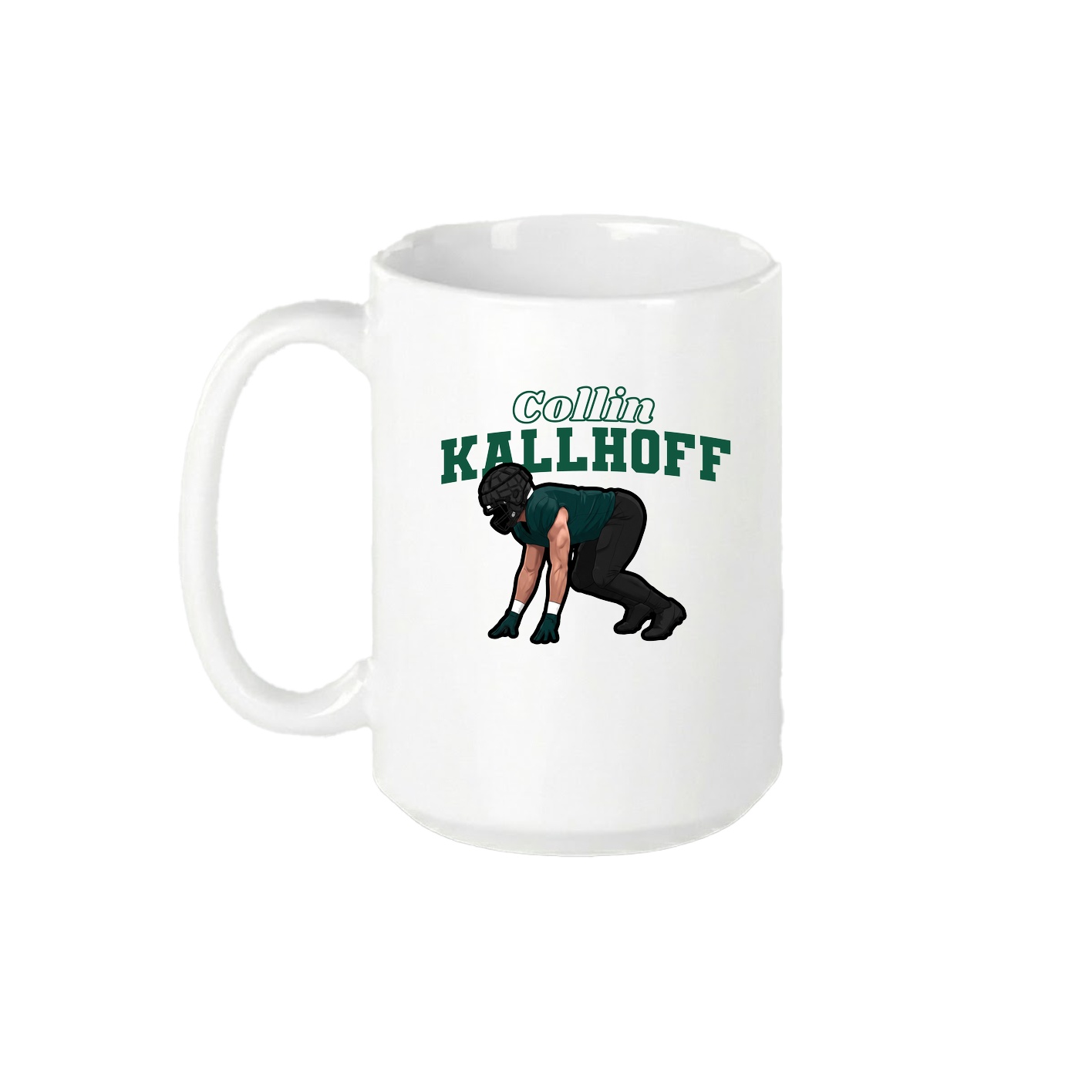 15oz Coffee Mug — Name Arch in White