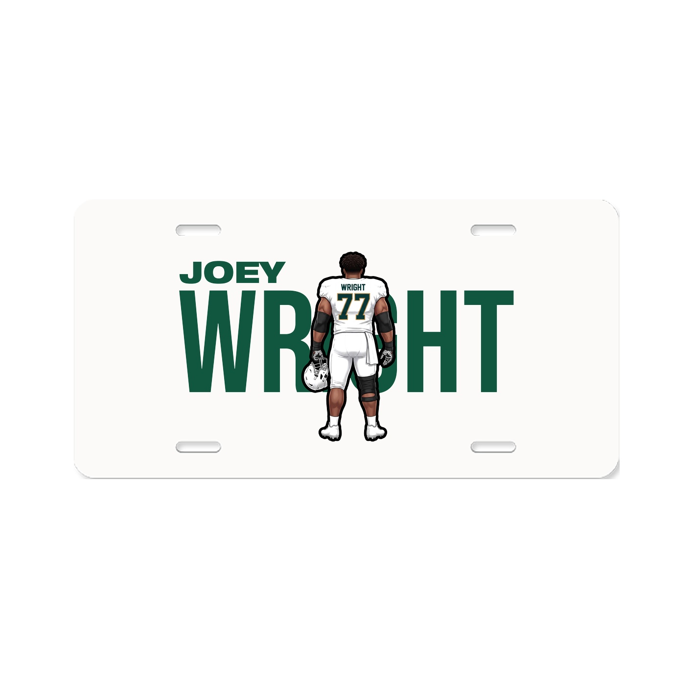 License Plate — Player Name in Classic