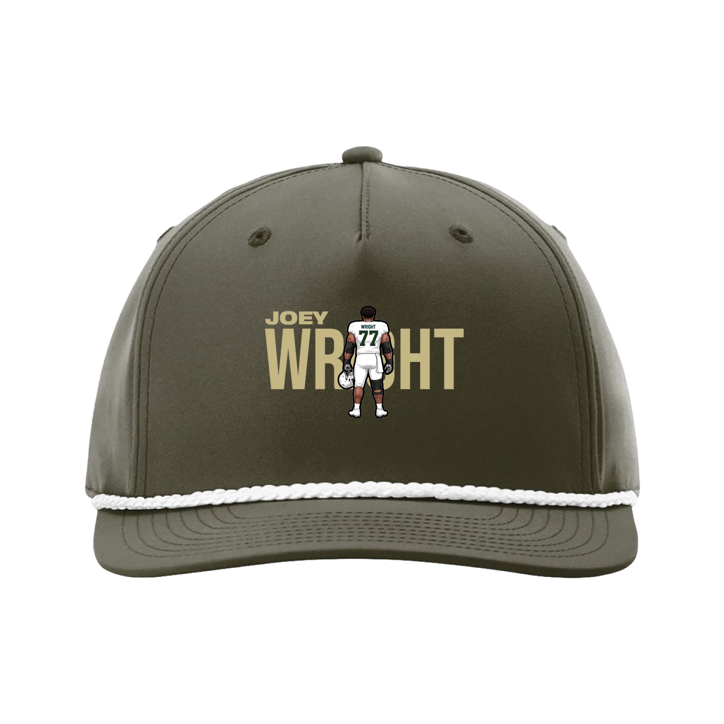 Five-Panel Classic Rope Cap — Player Name in Green