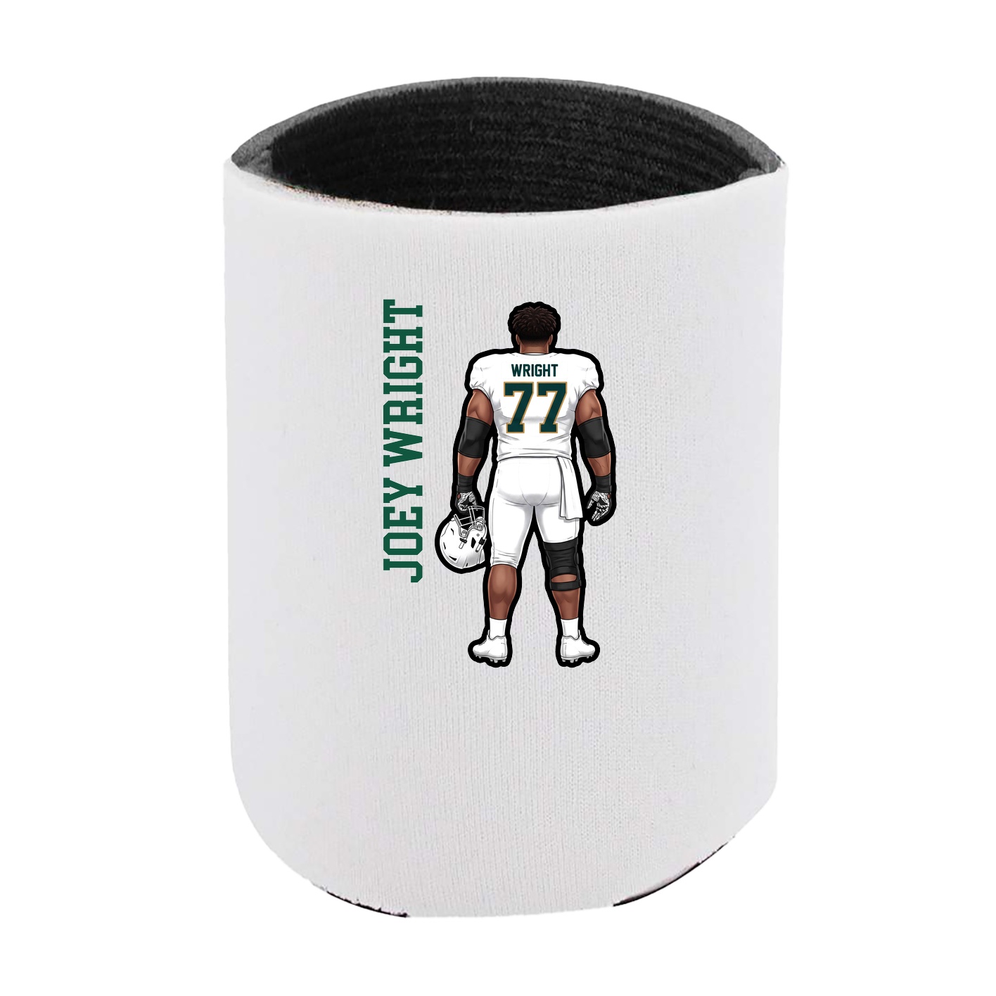 Can Holder — Name Vertical in White