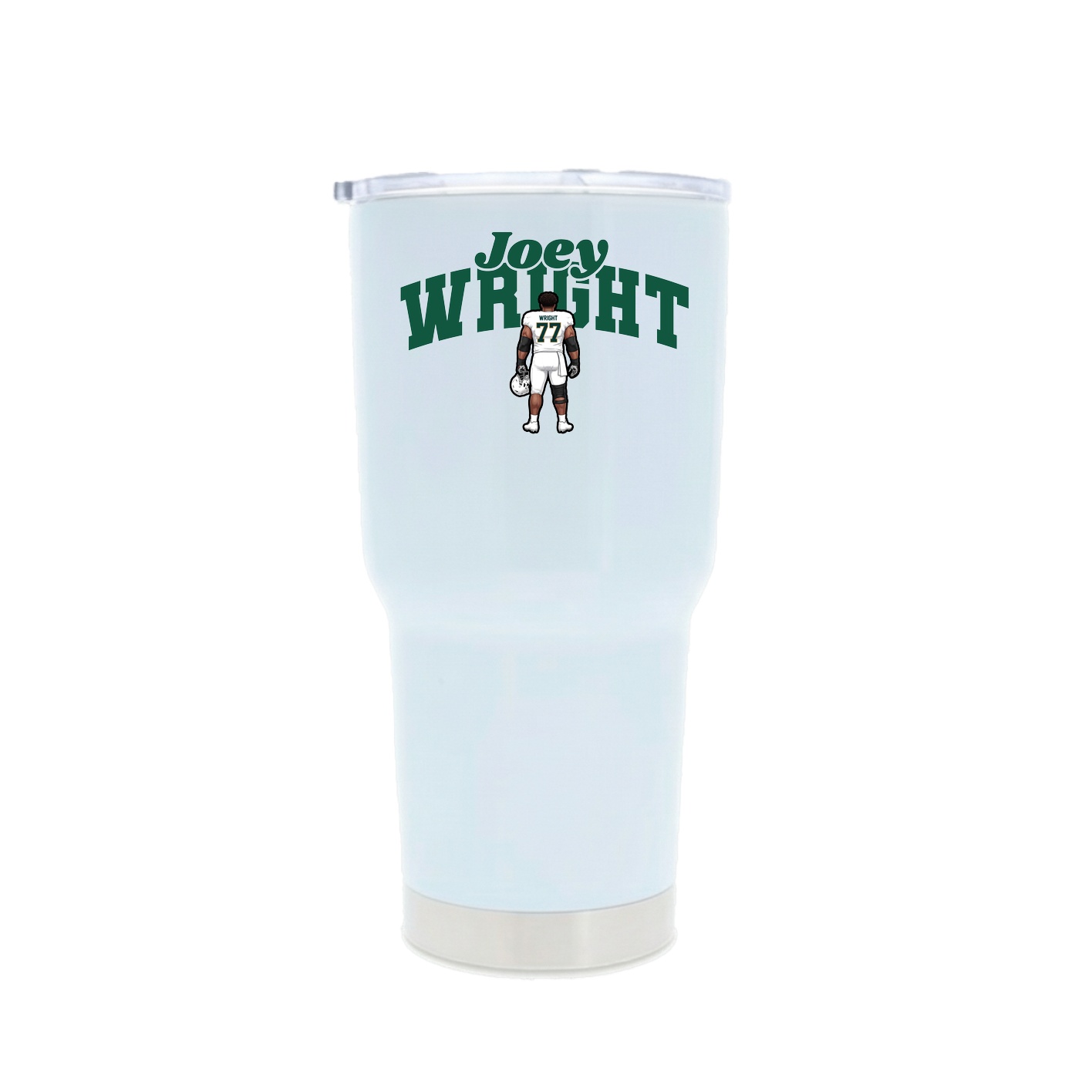 30oz Stainless Steel Tumbler — Signature Arch in White