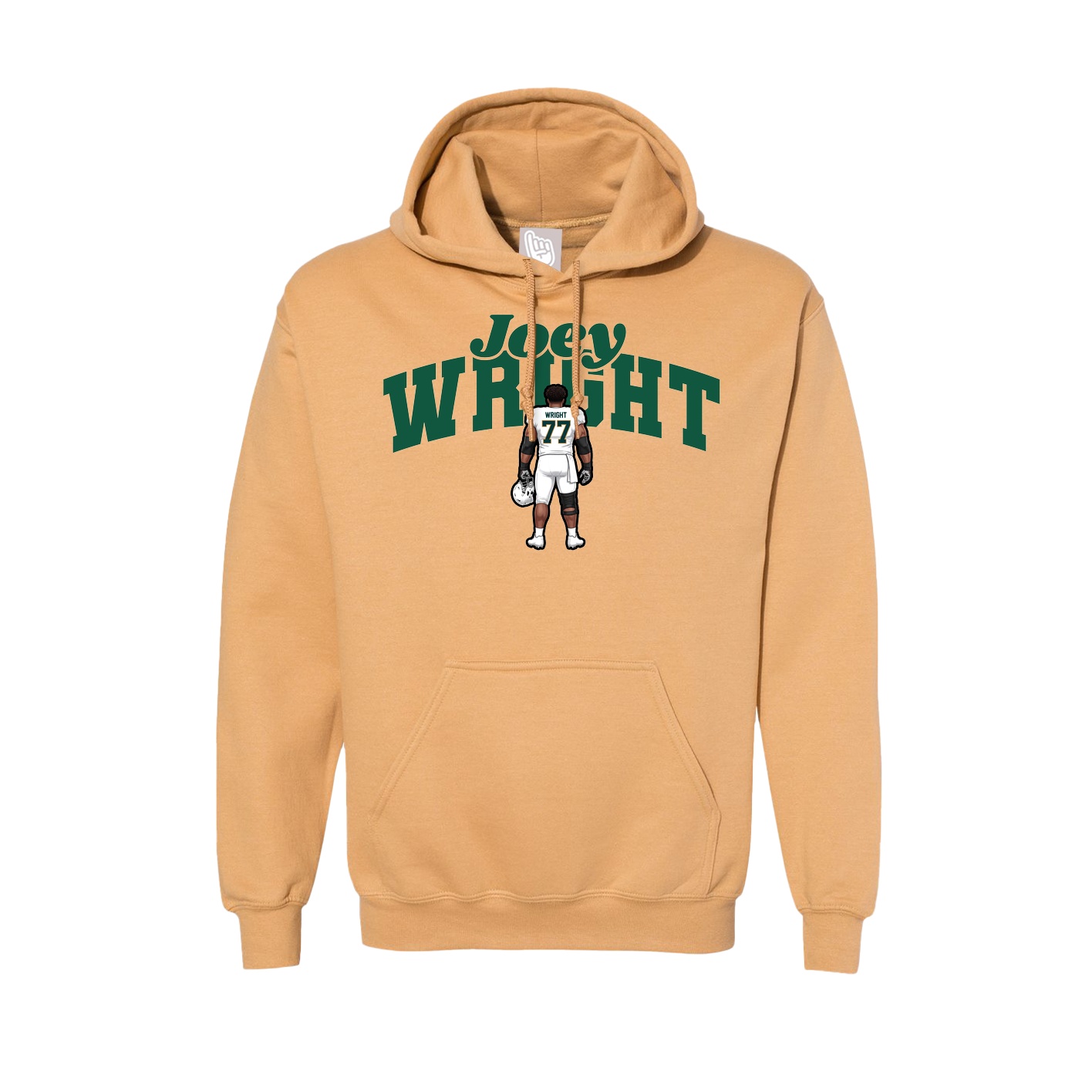 Hoodie — Signature Arch in Vegas Gold