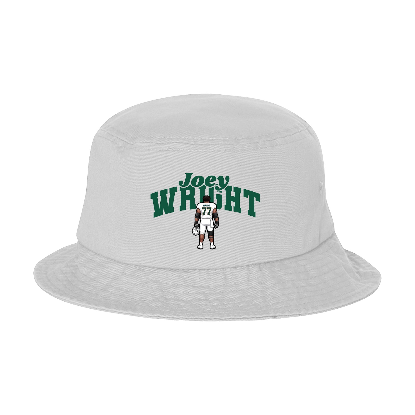 Bucket Cap — Signature Arch in White