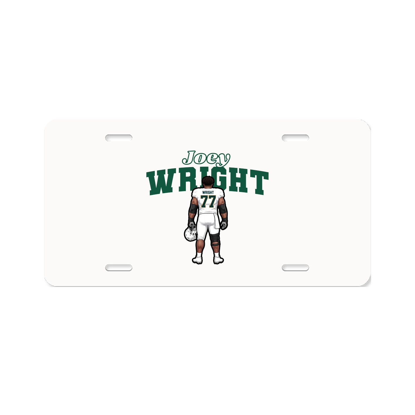 License Plate — Name Arch in Classic