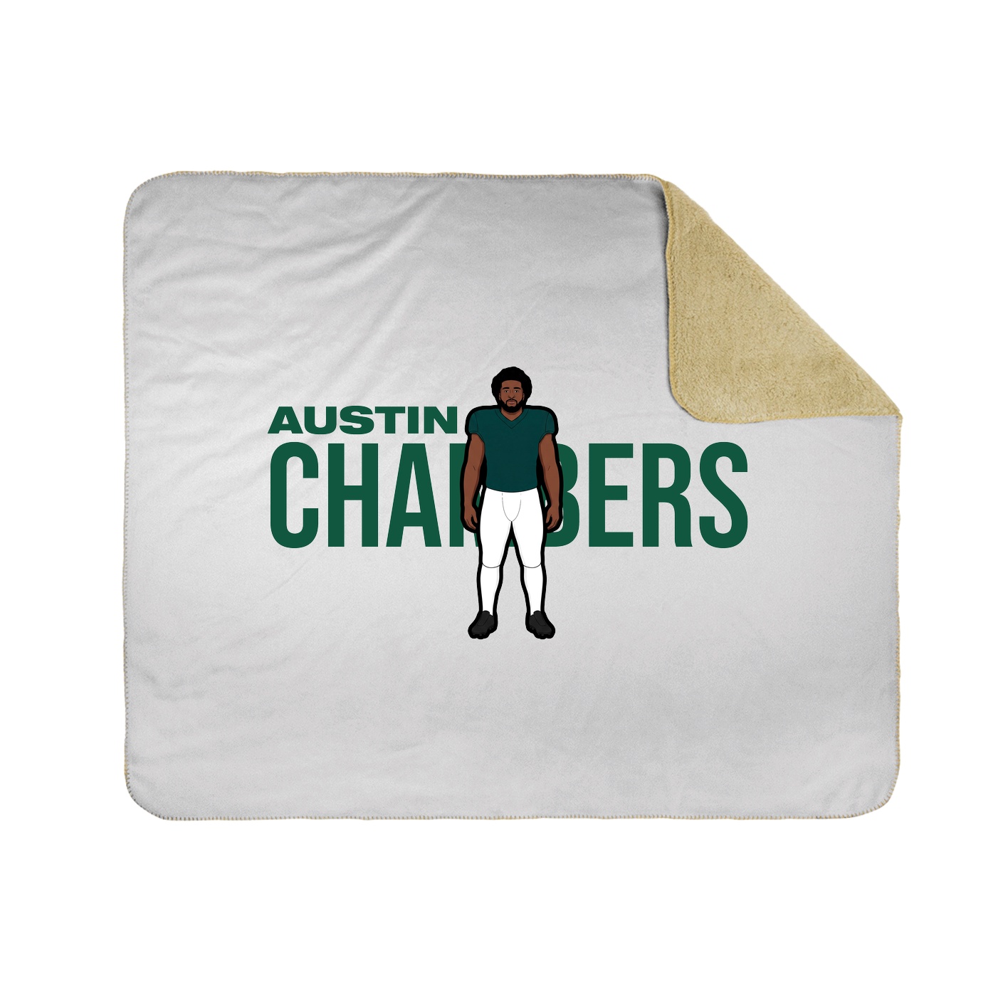 Throw Blanket — Player Name in White