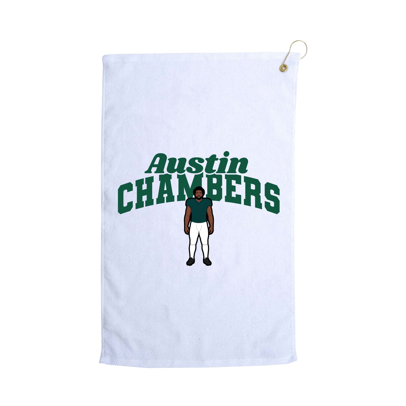 Golf Towel — Signature Arch in White
