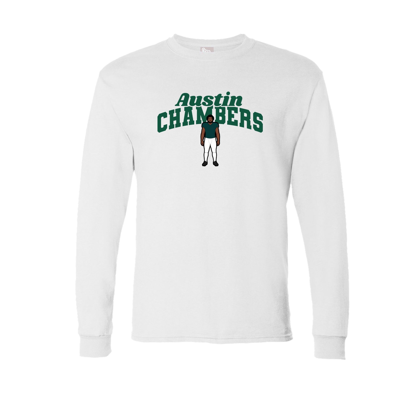 Long Sleeve Tee — Signature Arch in White