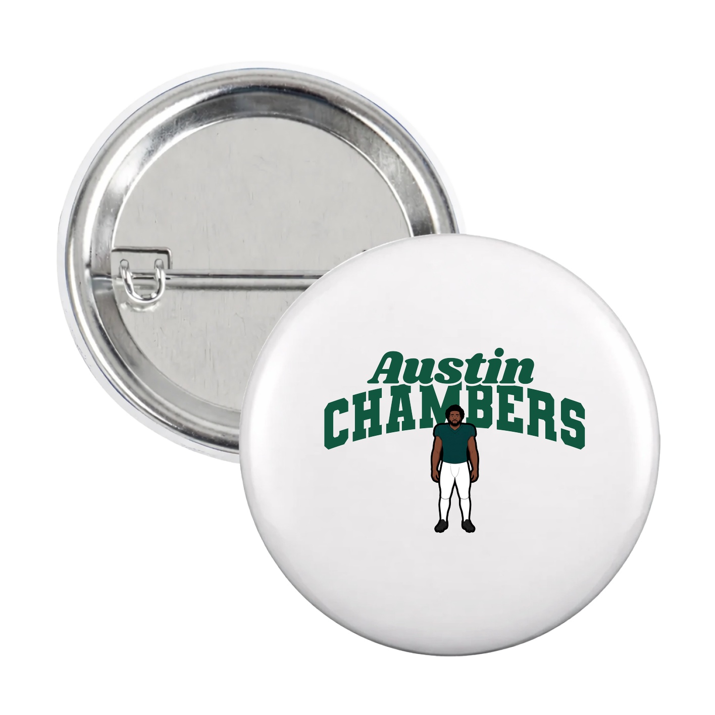 Game Day Button — Signature Arch in White