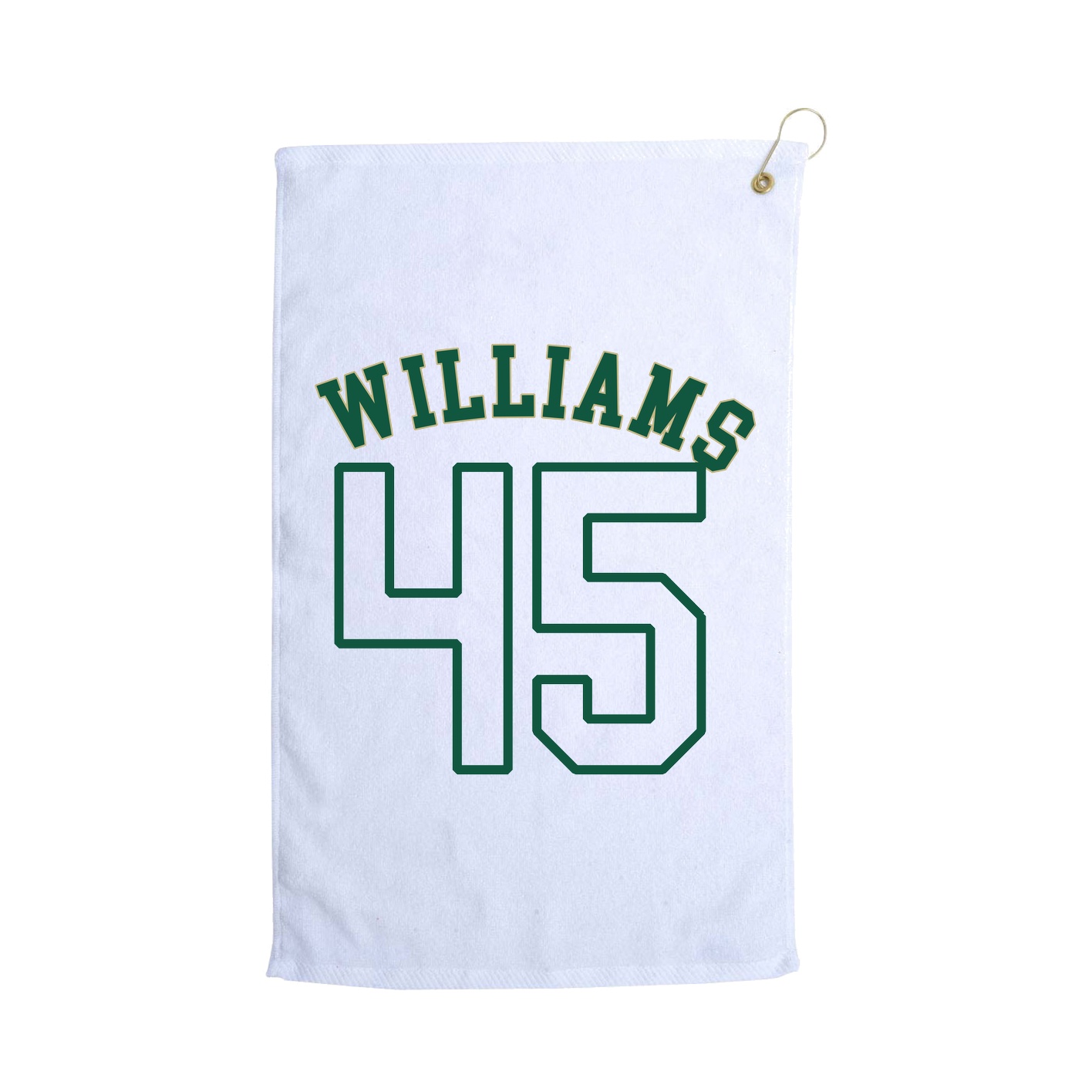 Golf Towel — Shirsey Arch in White