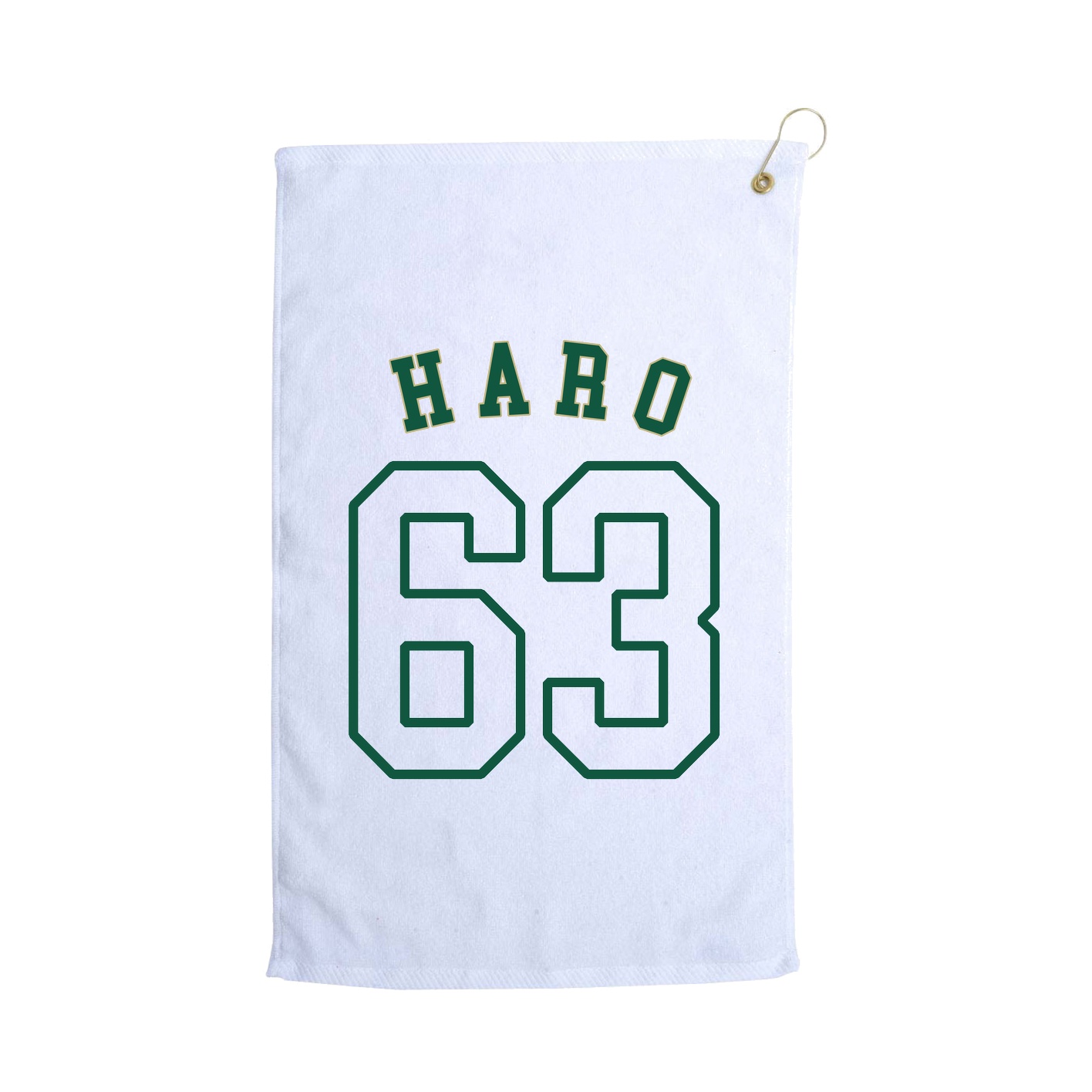 Golf Towel — Shirsey Arch in White
