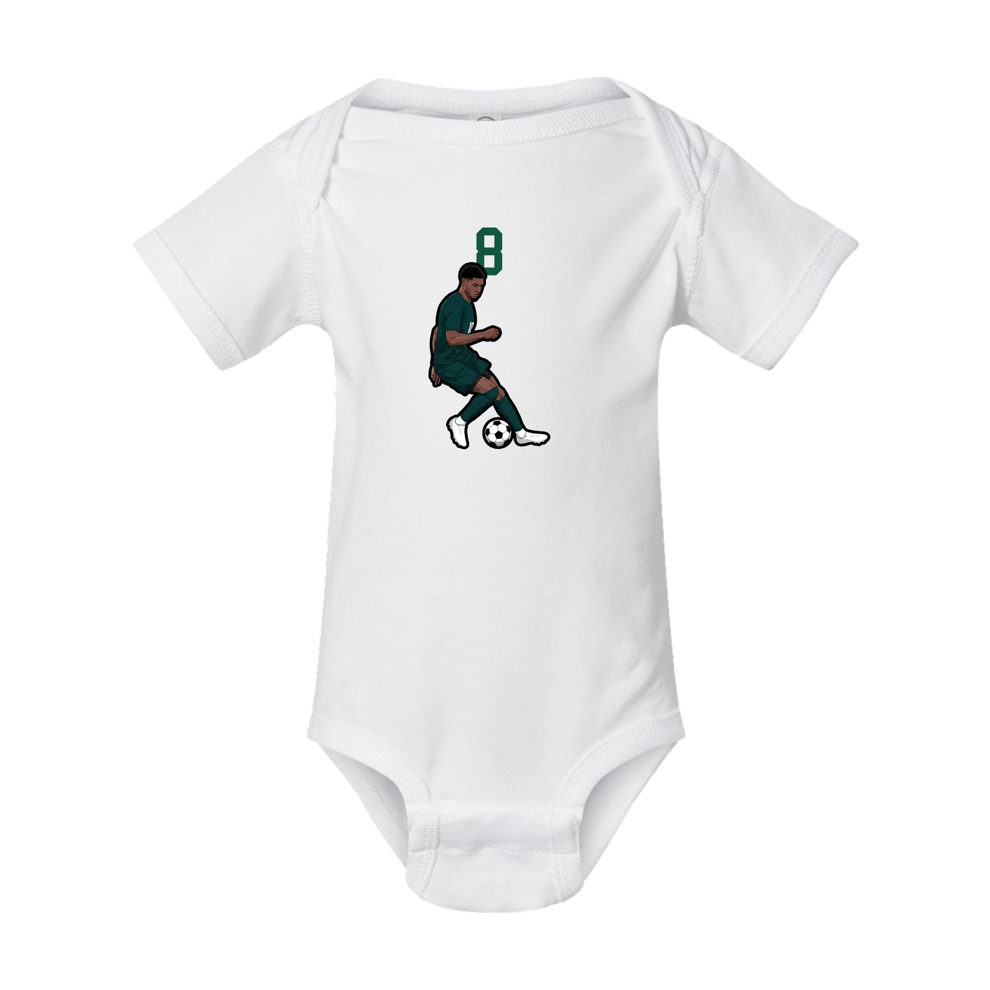 Baby Onesie — Number Top in White