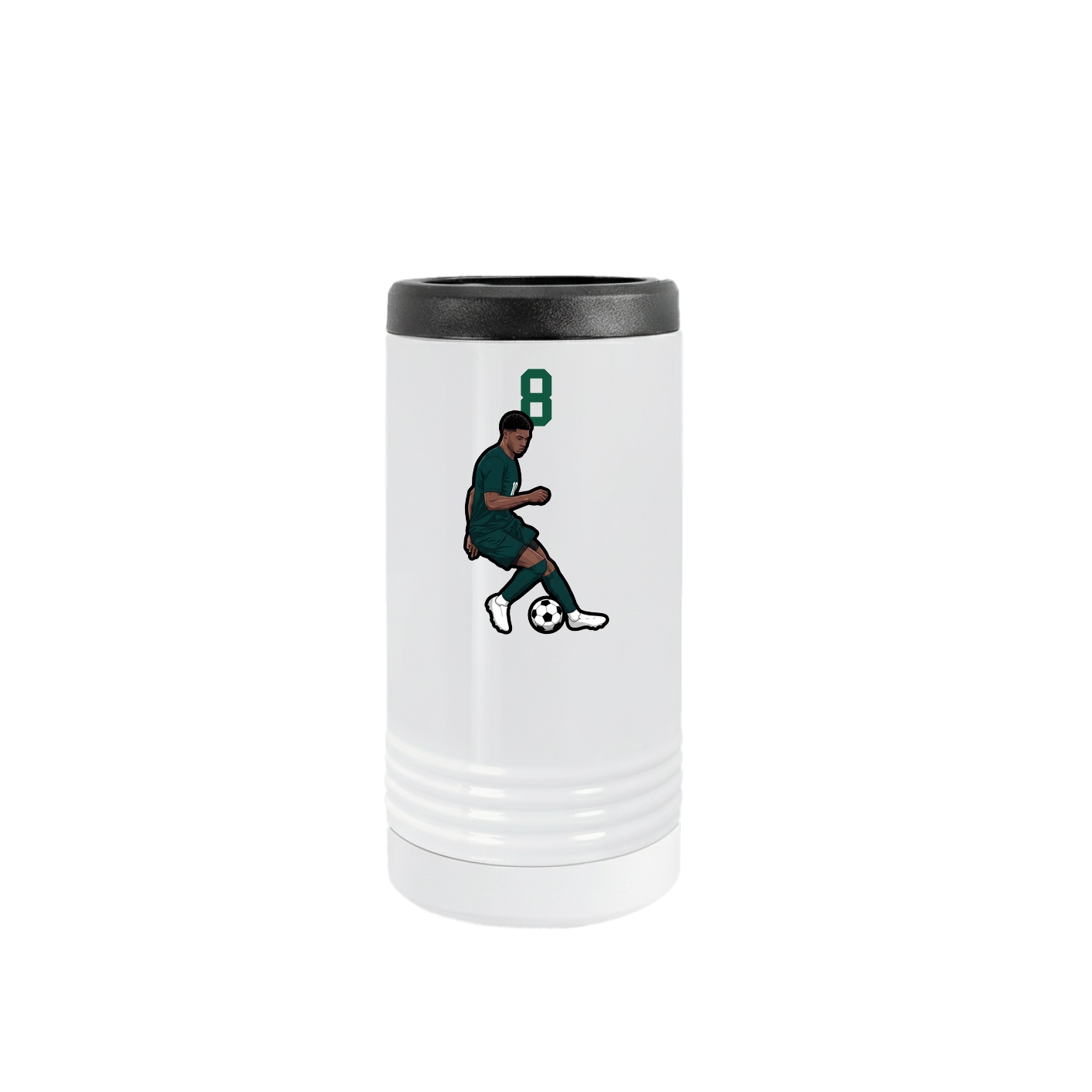Slim Beverage Holder — Number Top in White