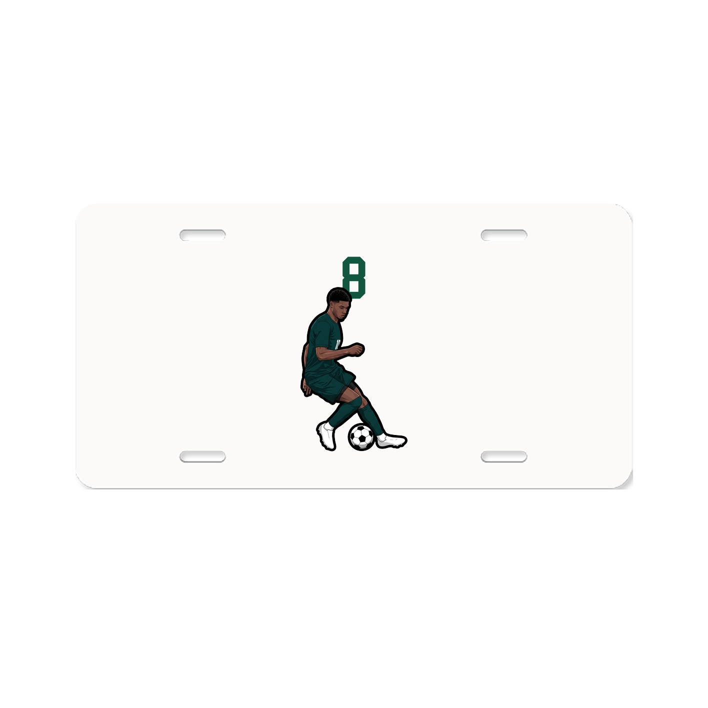 License Plate — Number Top in Classic