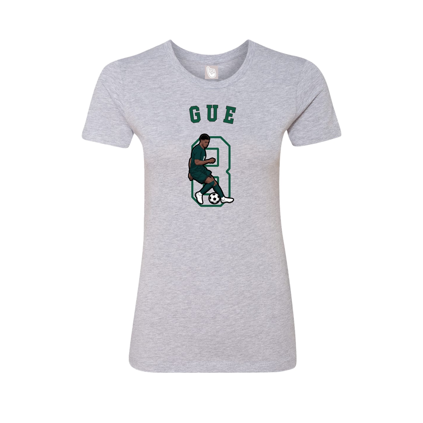 Fitted Women's Tee — Shirsey Arch in Grey