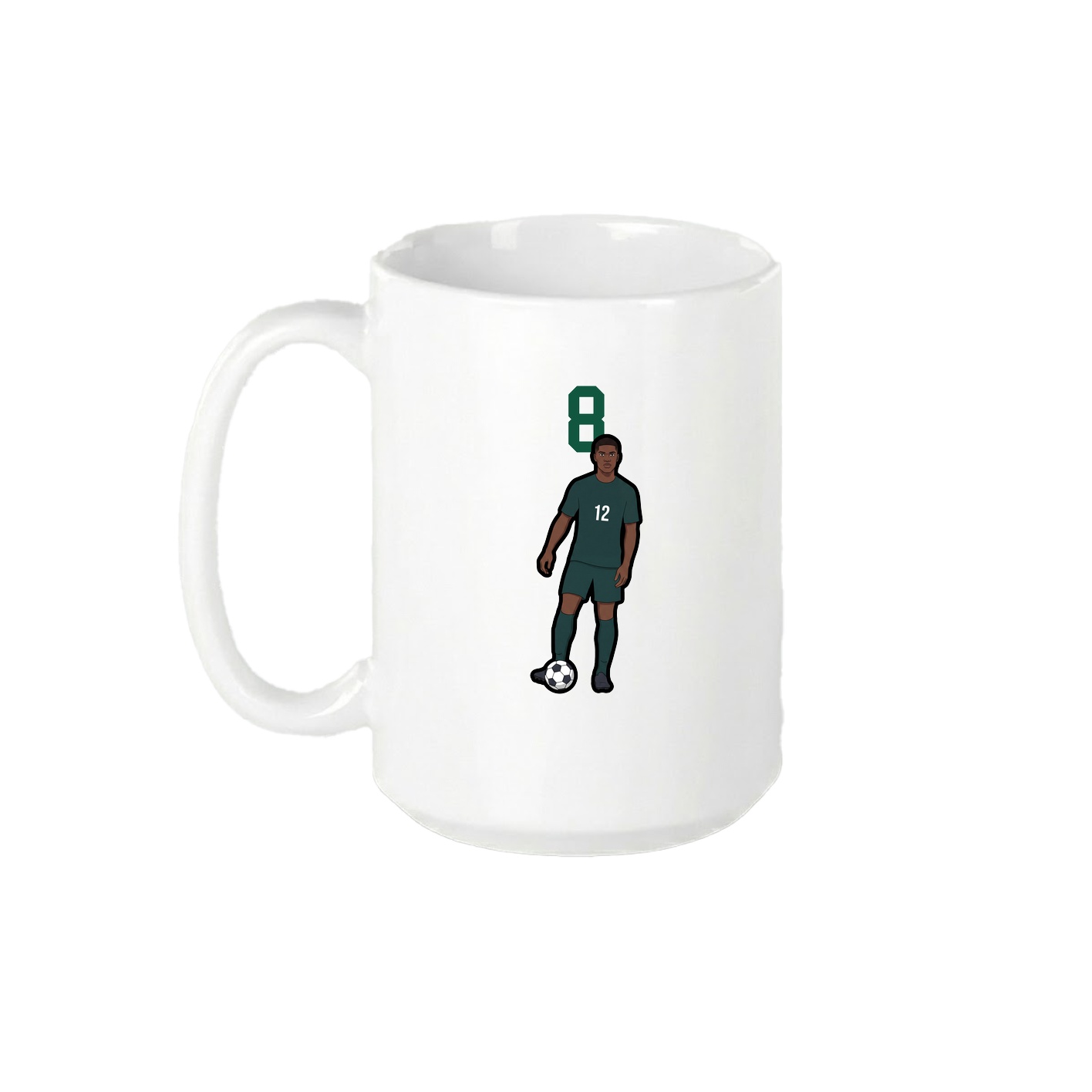 15oz Coffee Mug — Number Top in White