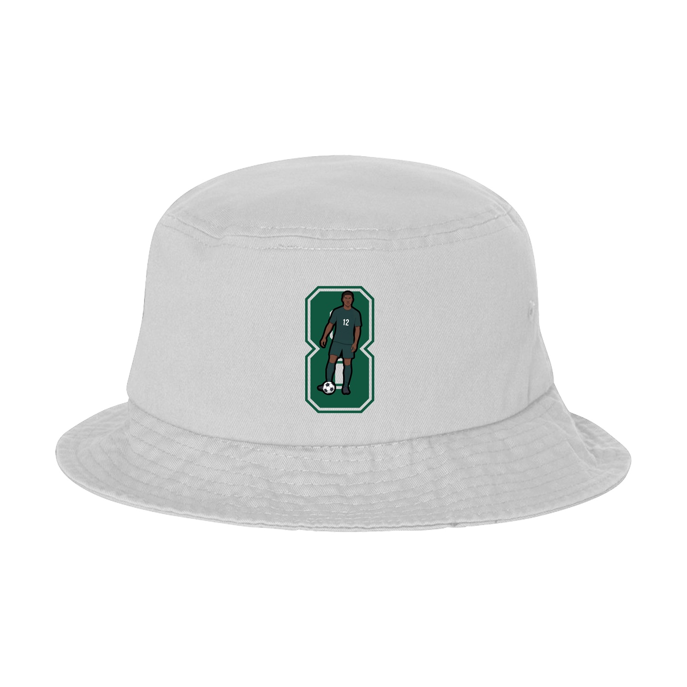 Bucket Cap — Number in White