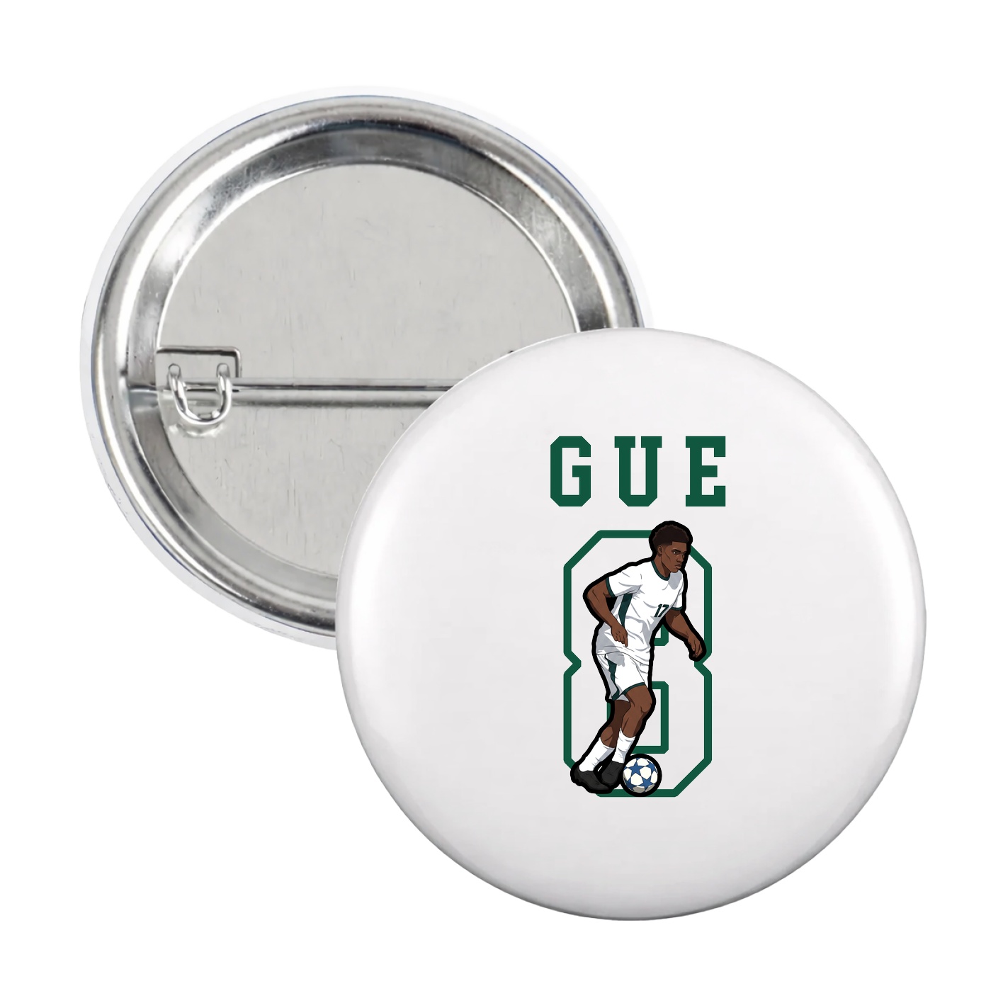 Game Day Button — Shirsey in White