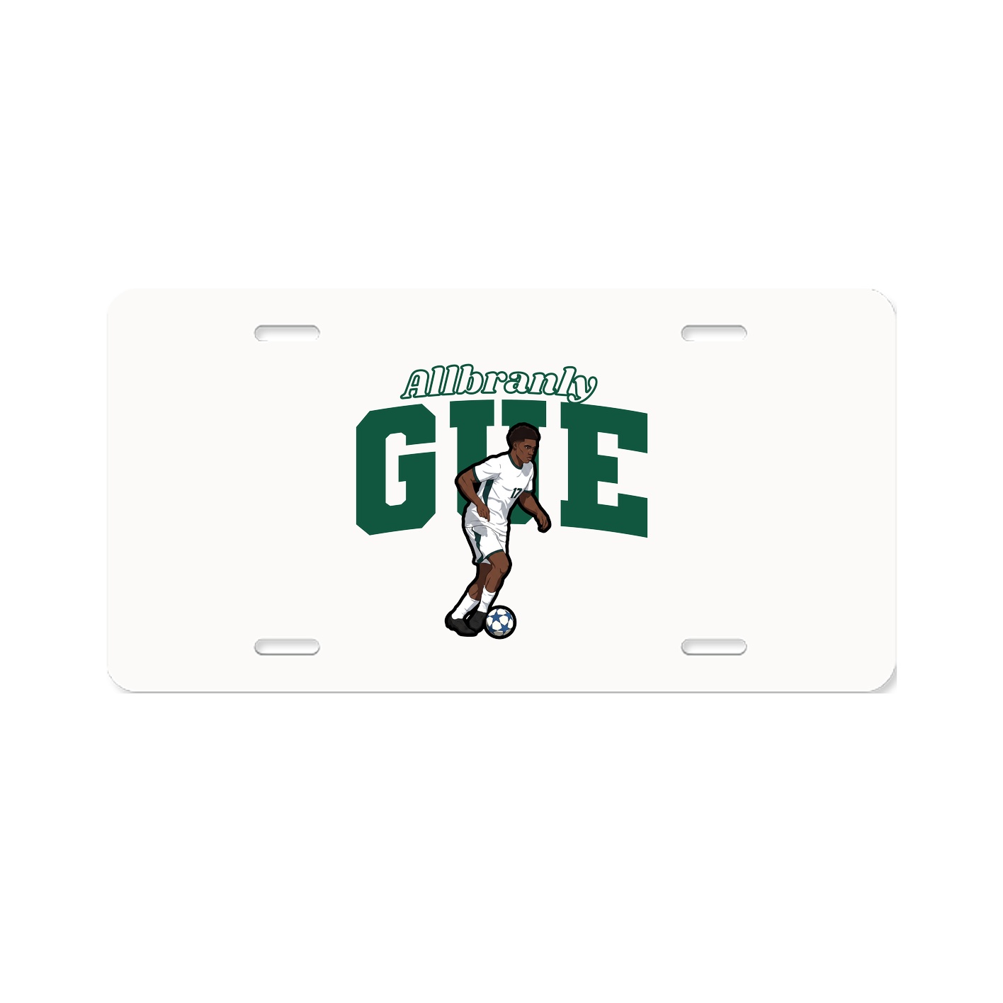 License Plate — Name Arch in Classic