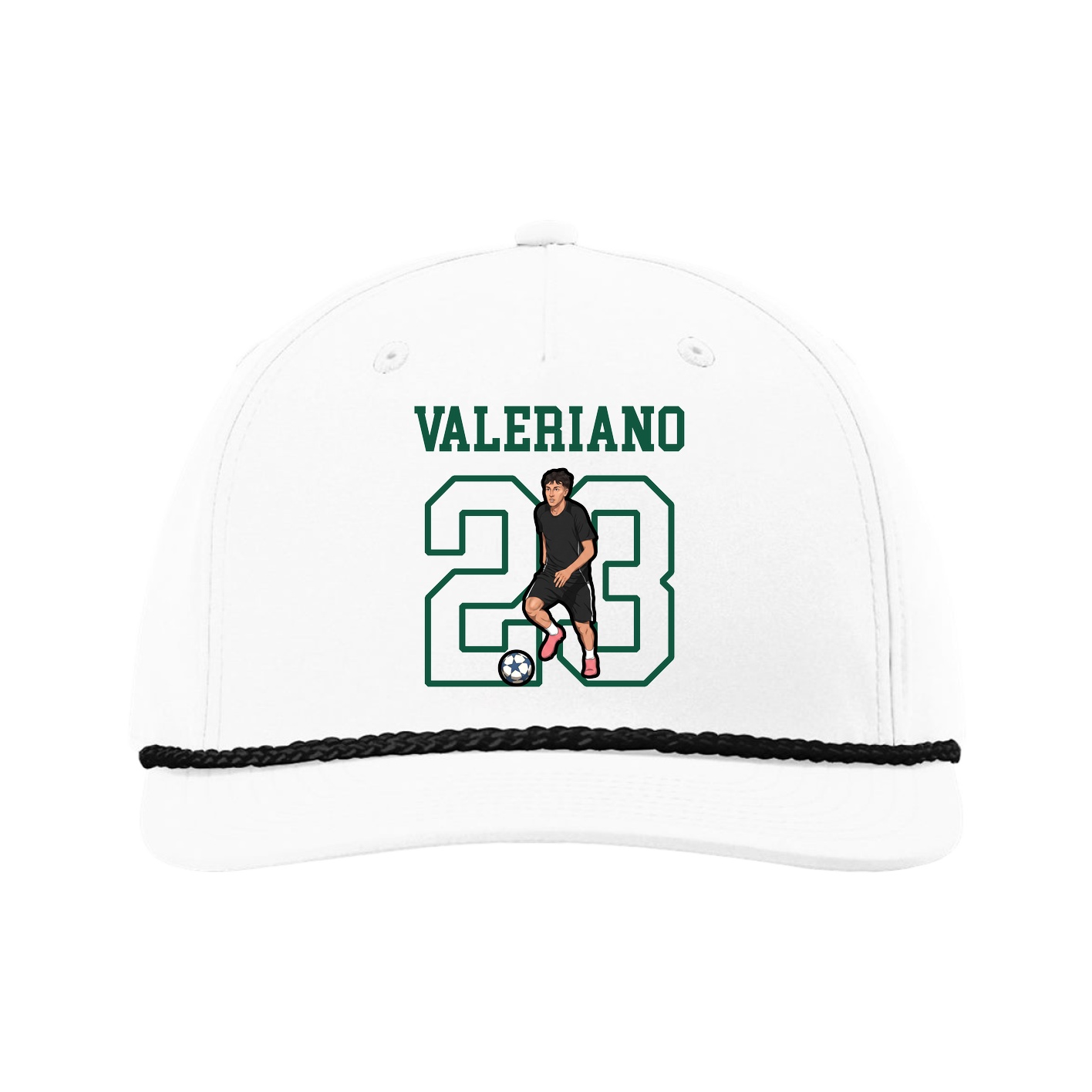 Five-Panel Classic Rope Cap — Shirsey in White