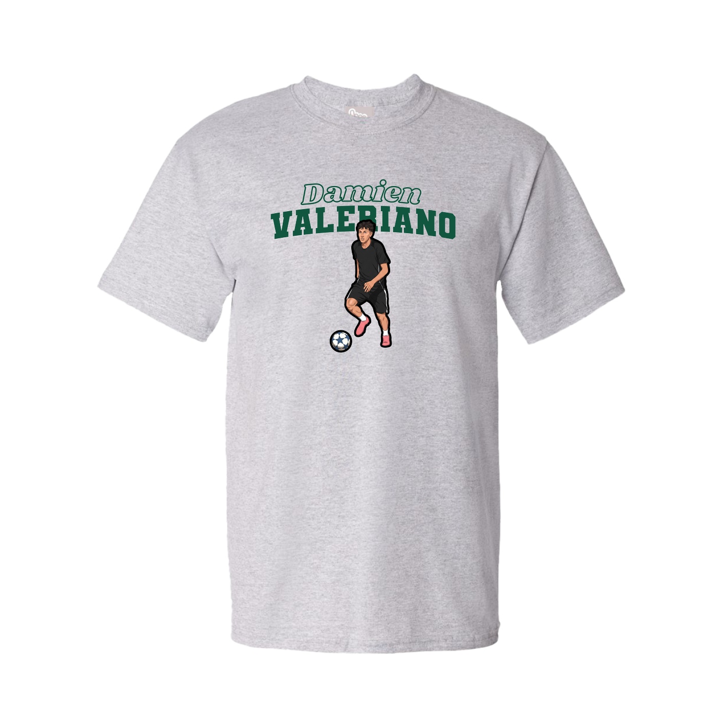 Youth Tee — Name Arch in Grey