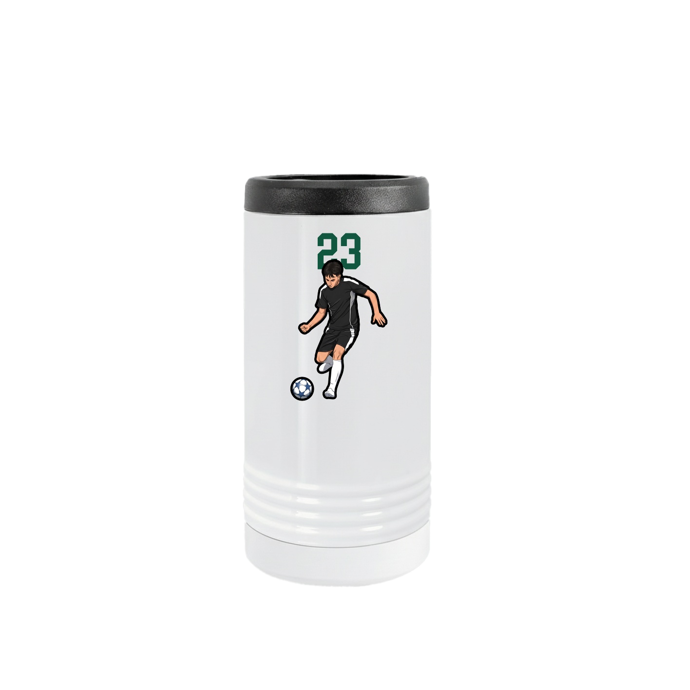 Slim Beverage Holder — Number Top in White
