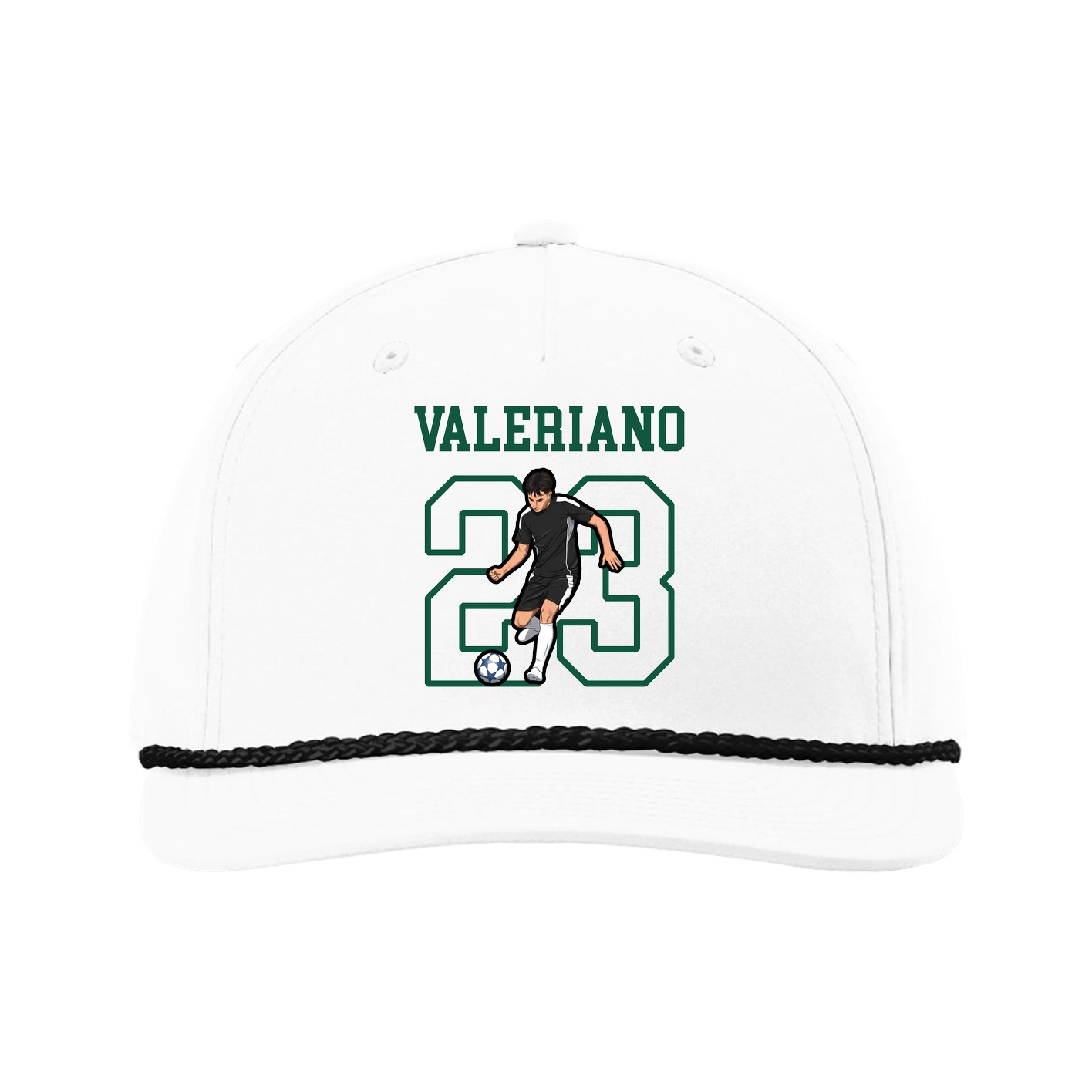 Five-Panel Classic Rope Cap — Shirsey in White