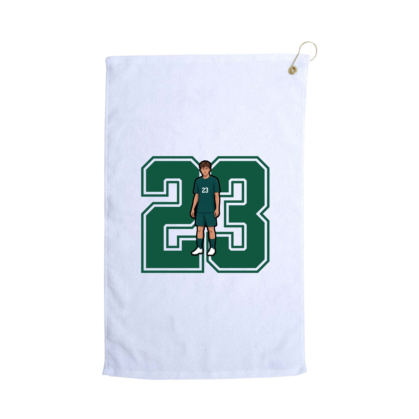 Golf Towel — Number in White