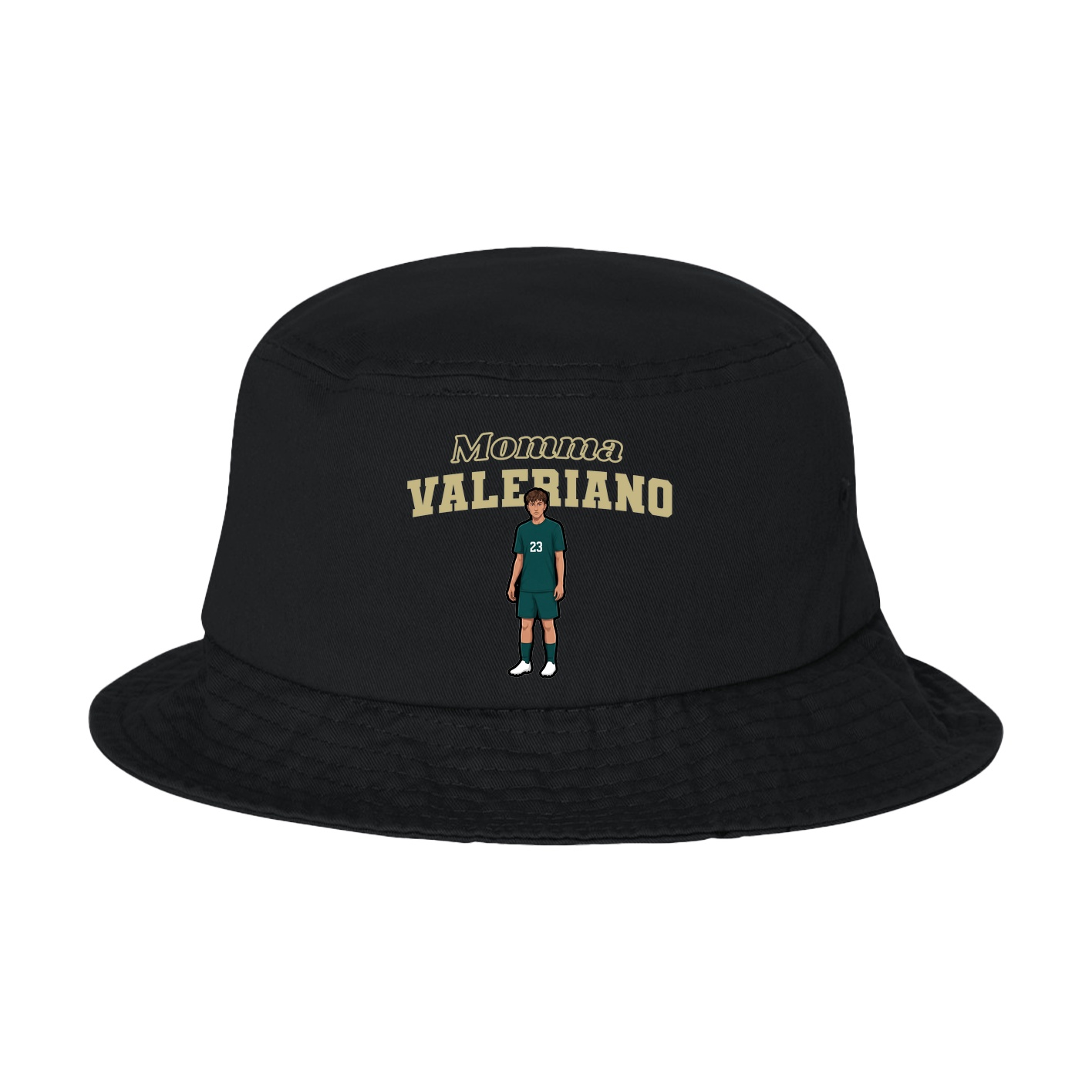 Bucket Cap — Mothers Day Block in Black
