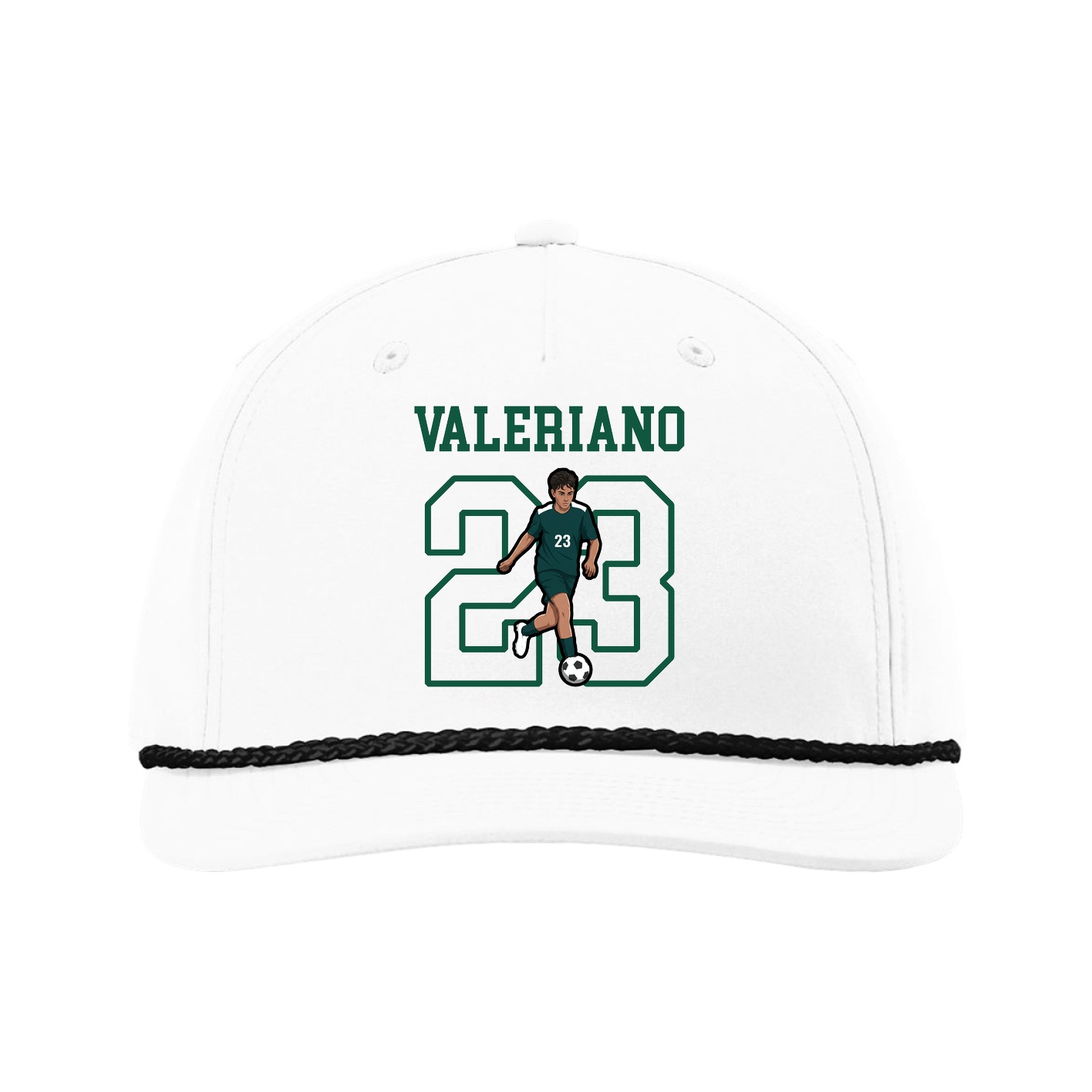 Five-Panel Classic Rope Cap — Shirsey in White