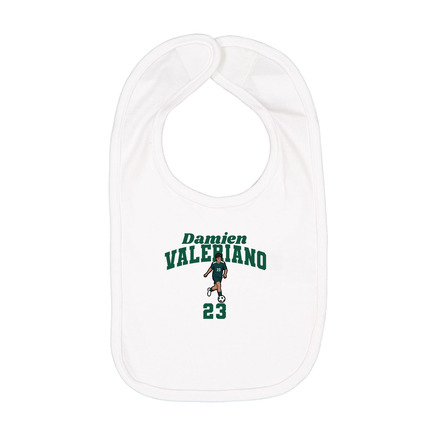 Infant Bib — Signature Arch in White