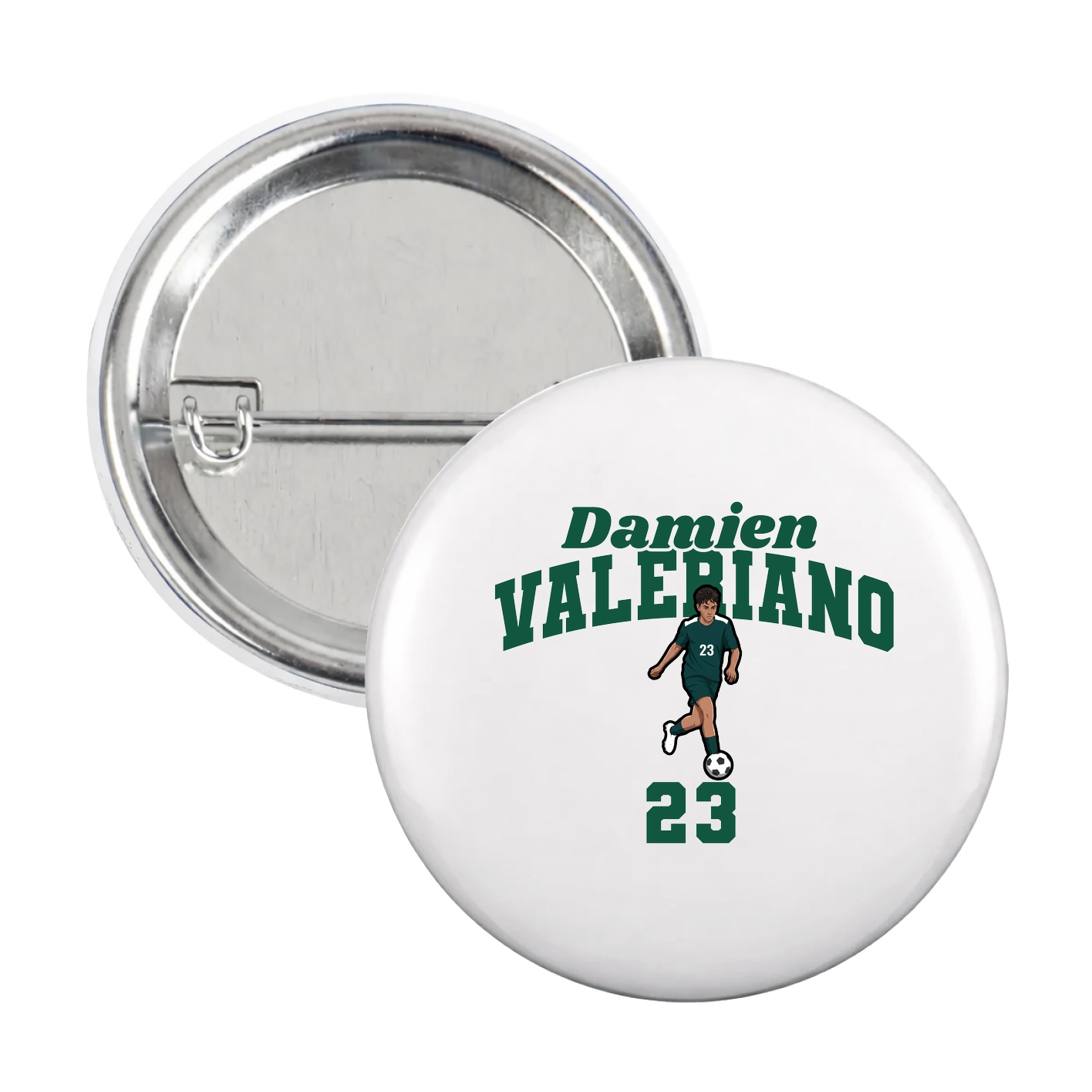 Game Day Button — Signature Arch in White