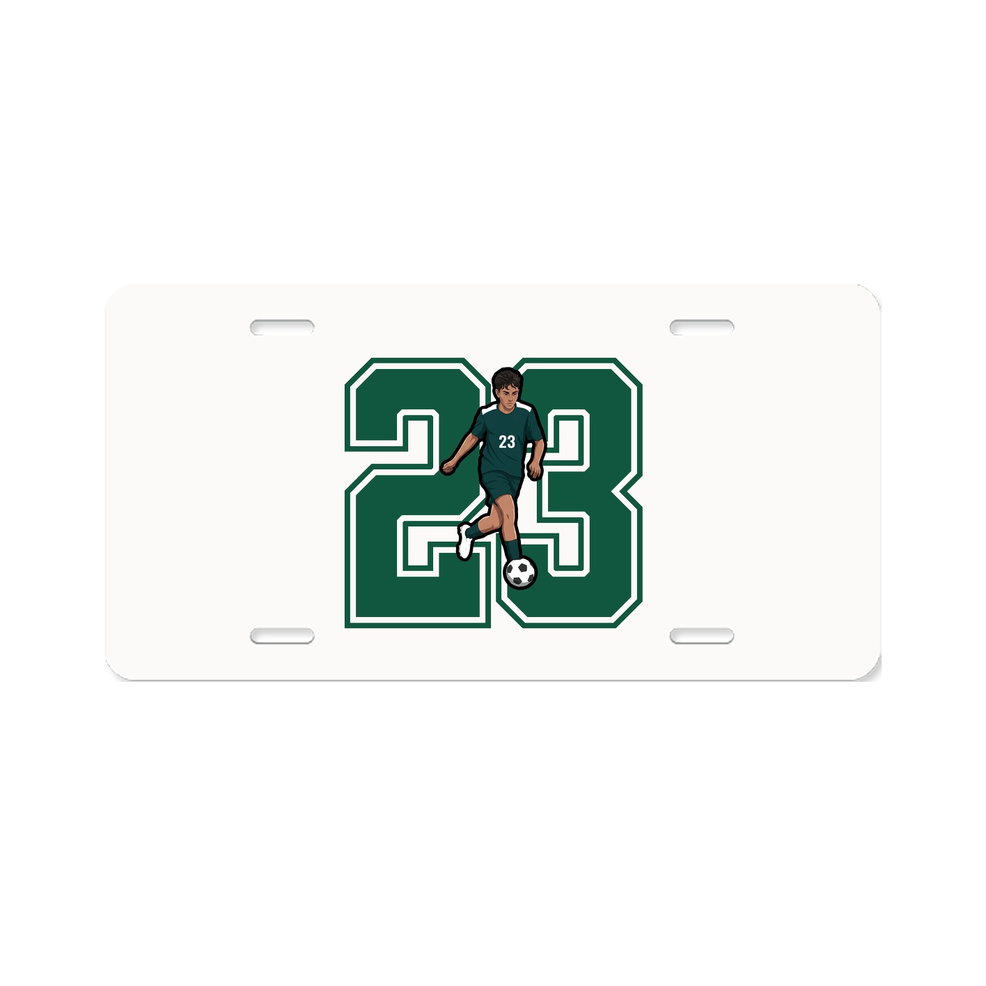 License Plate — Number in Classic