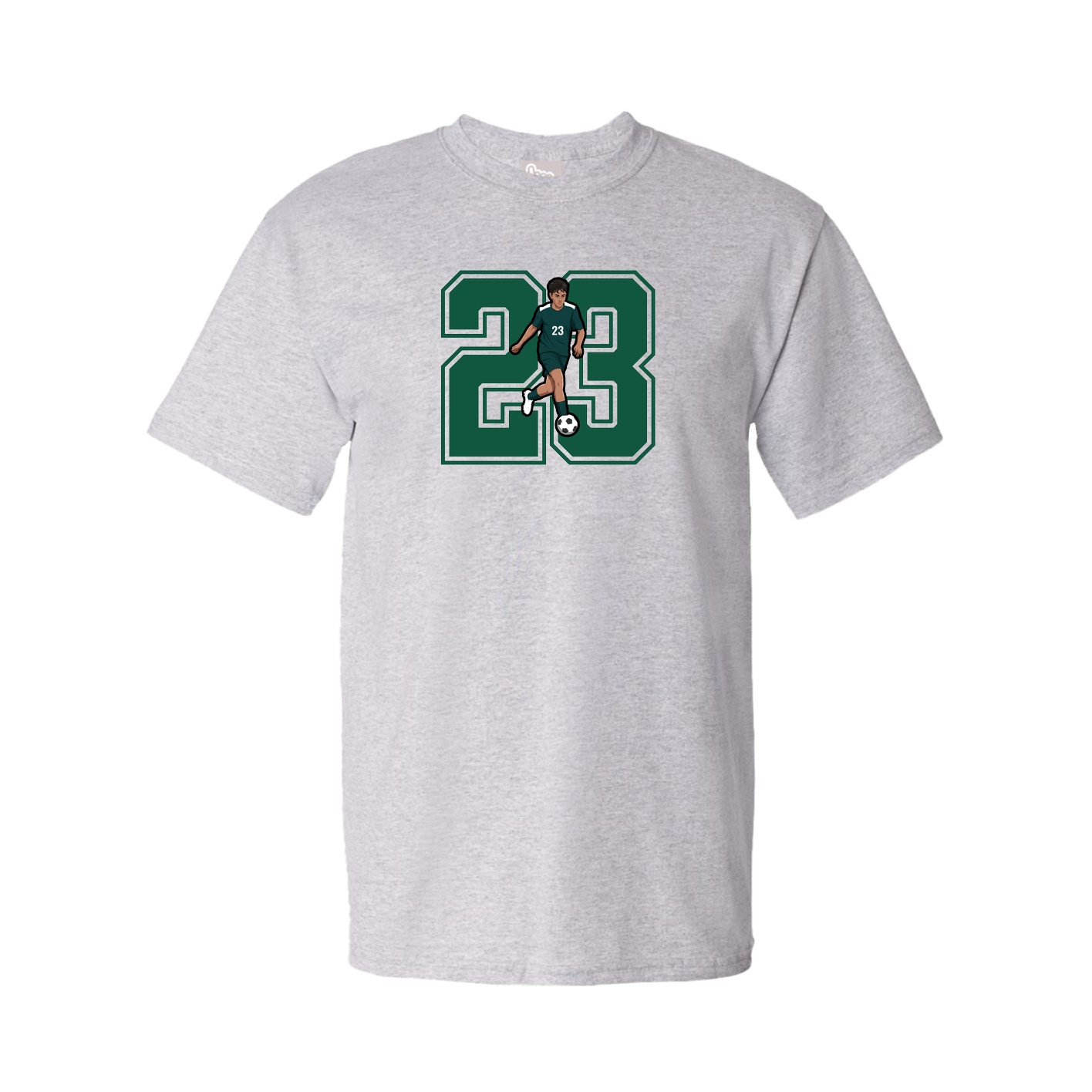 Youth Tee — Number in Grey