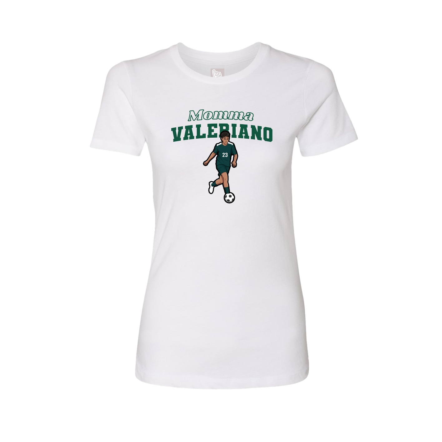 Womens Tee — Mothers Day Block in White