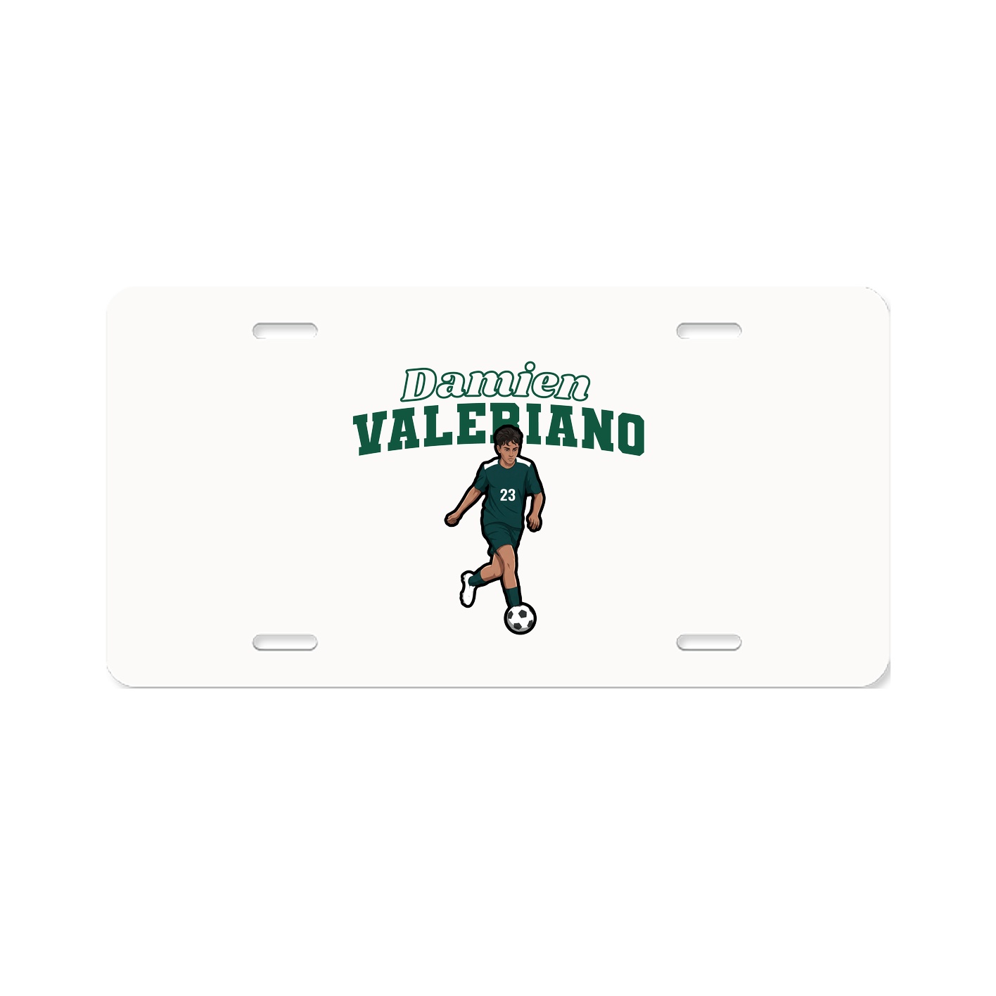 License Plate — Name Arch in Classic