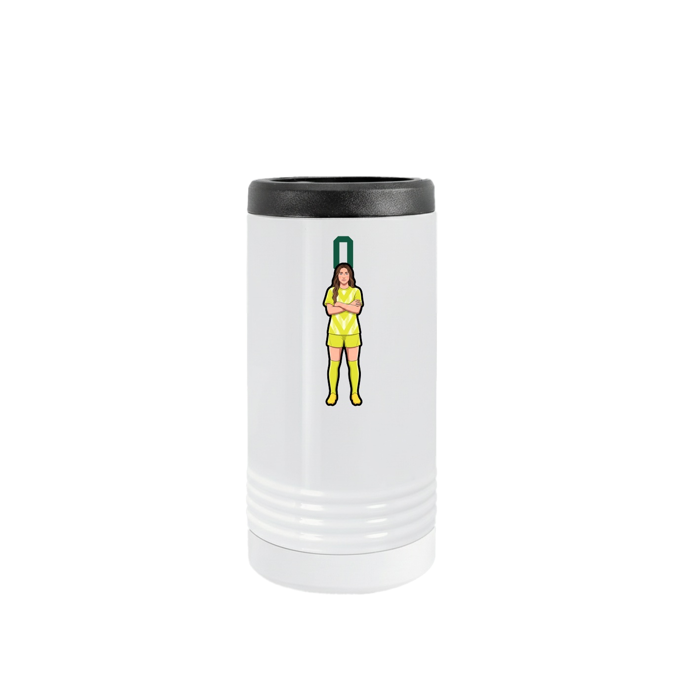 Slim Beverage Holder — Number Top in White