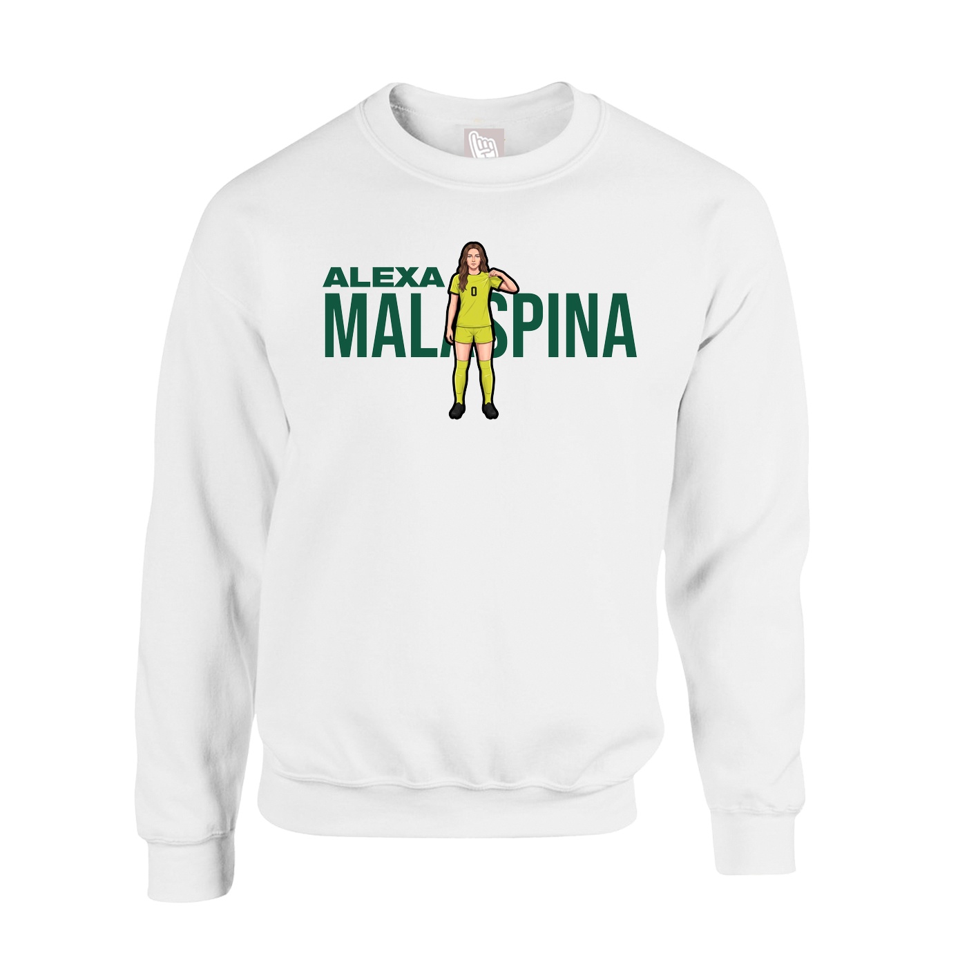 Fleece Crew — Player Name in White