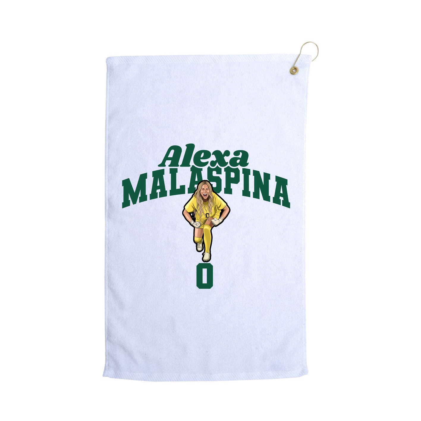 Golf Towel — Signature Arch in White
