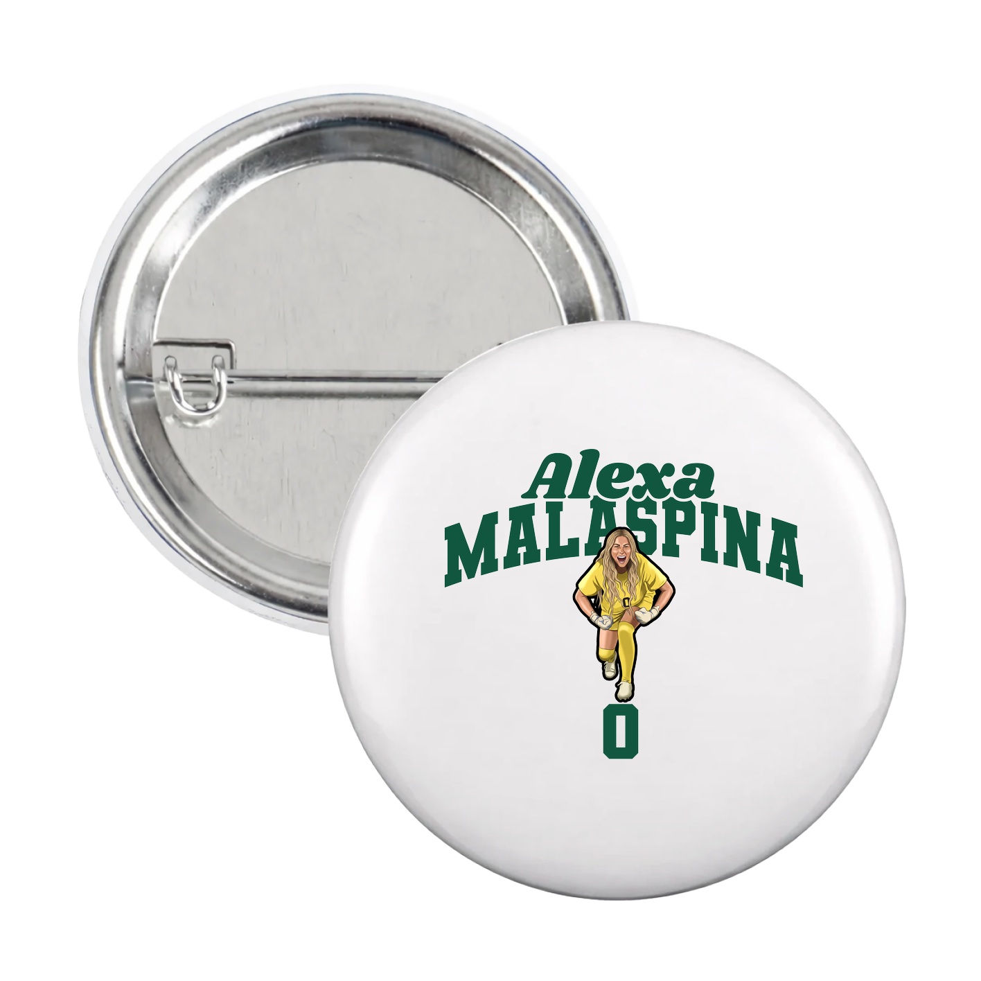 Game Day Button — Signature Arch in White
