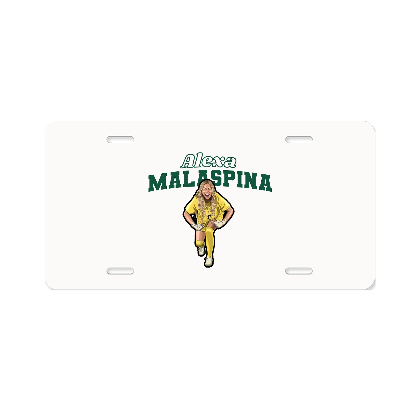 License Plate — Name Arch in Classic