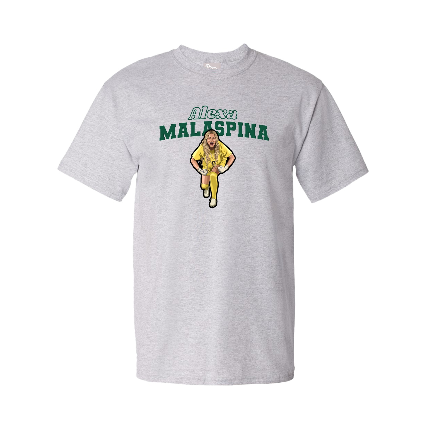 Youth Tee — Name Arch in Grey