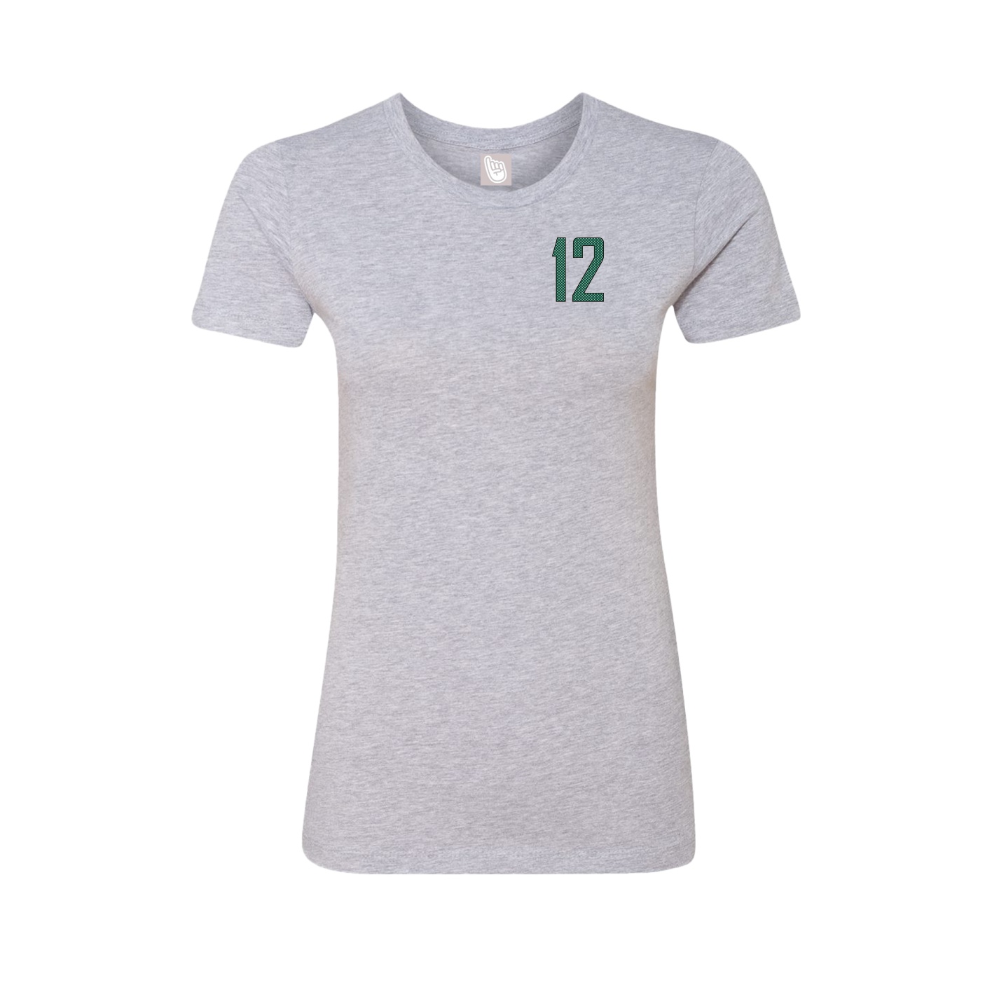 Fitted Women's Tee — Front Shirsy in Grey