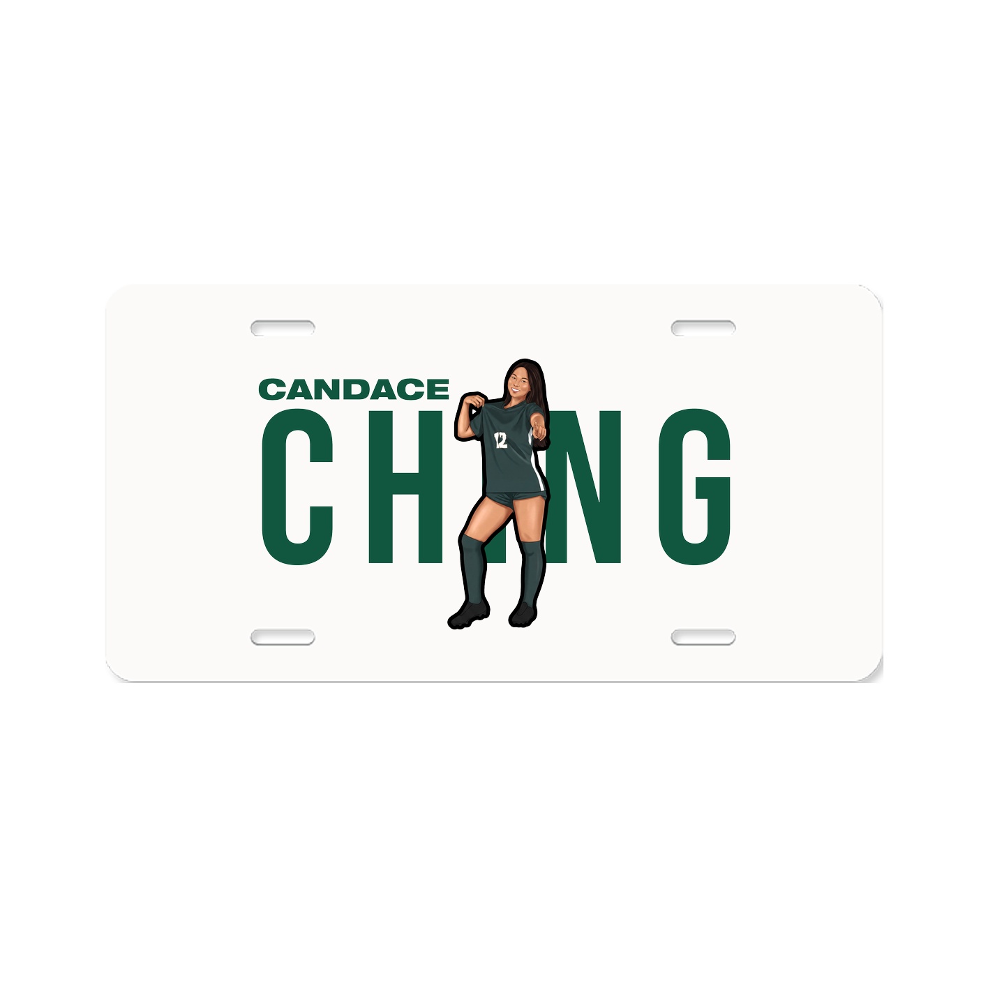 License Plate — Player Name in Classic